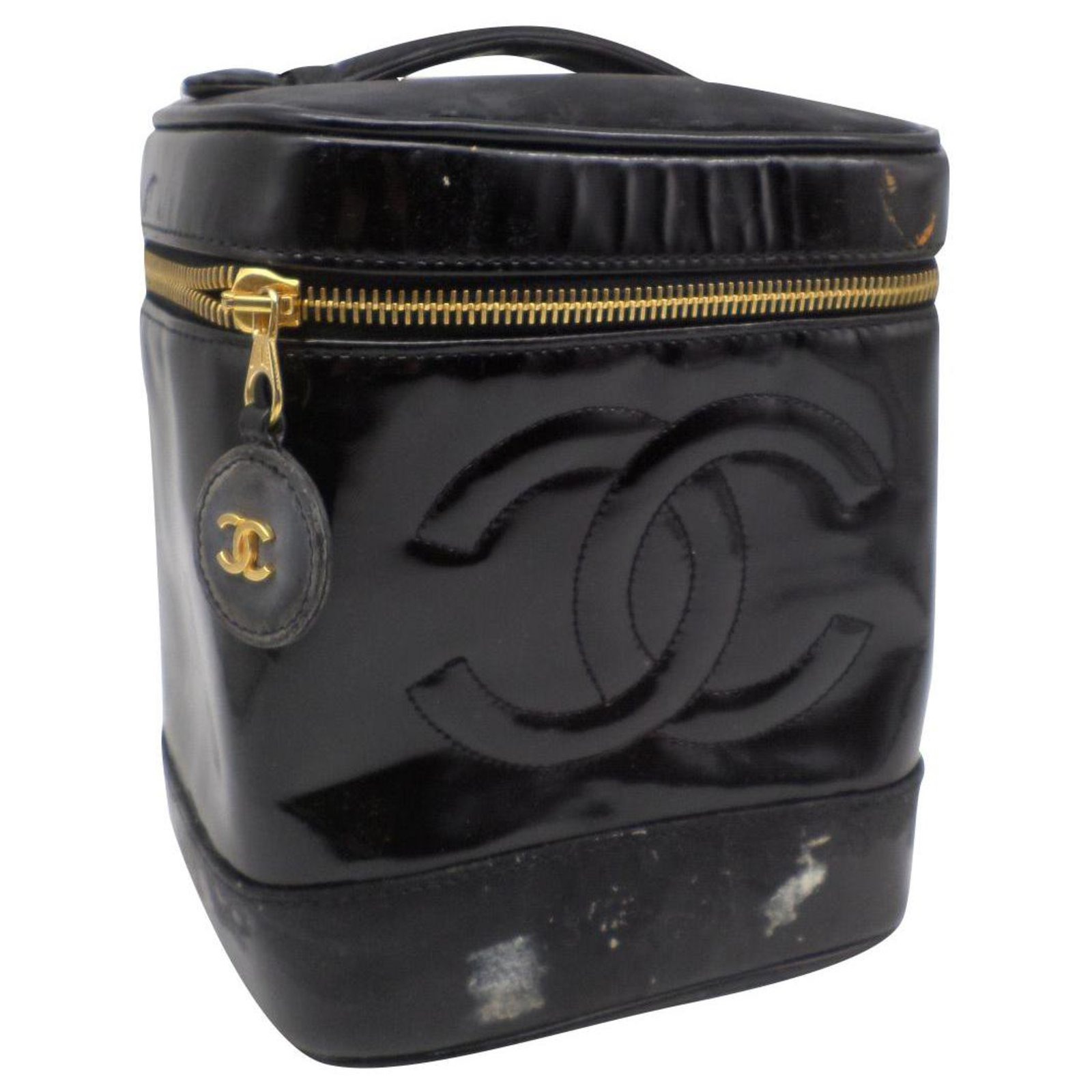 Chanel VANITY CASE Black Patent leather ref.248095 - Joli Closet