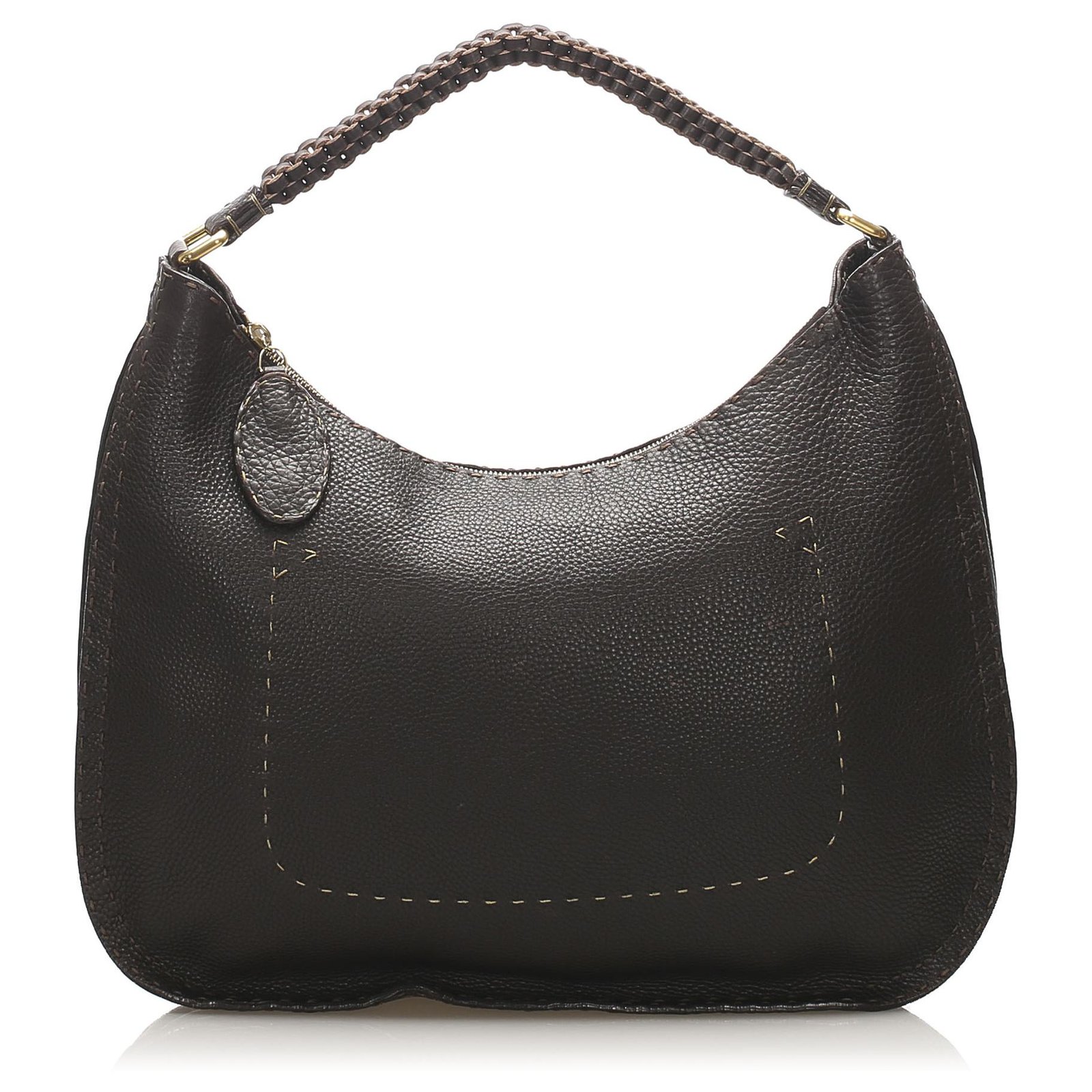 fendi leather hobo bag