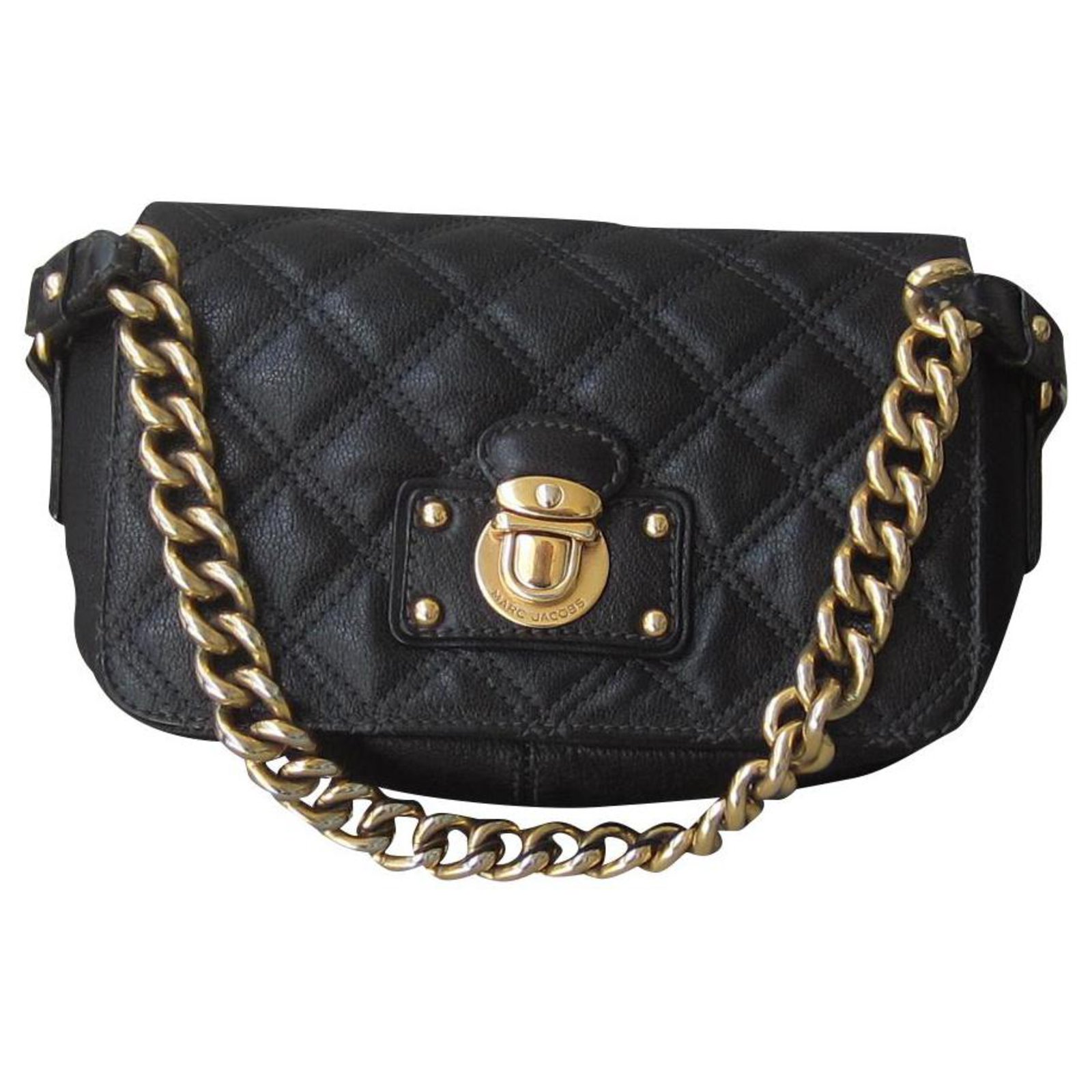Marc Jacobs M001585 Grind Black Women Leather Handbag, Small: Handbags:  Amazon.com