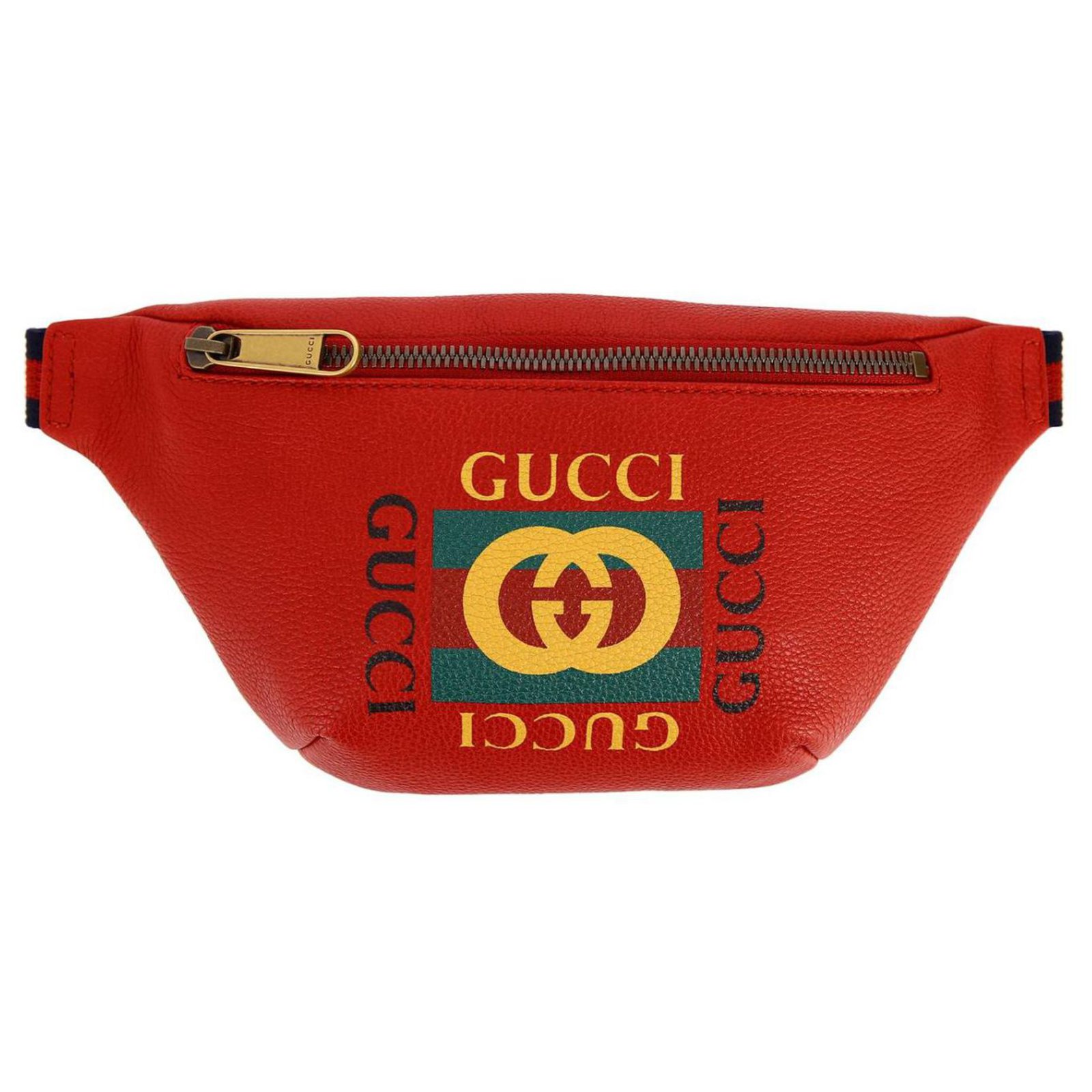 GUCCI BRANDED BAG UNISEX Red Leather ref.248535 - Joli Closet