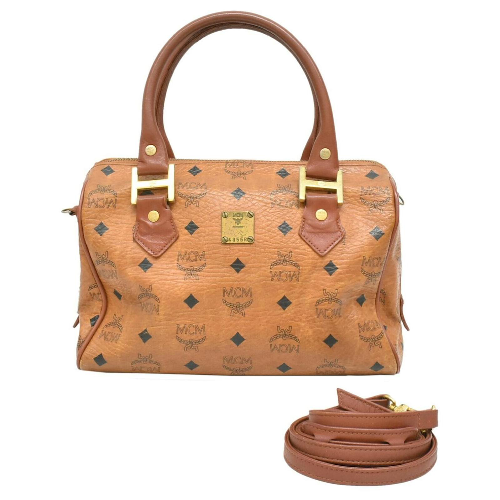 mcm bag straps