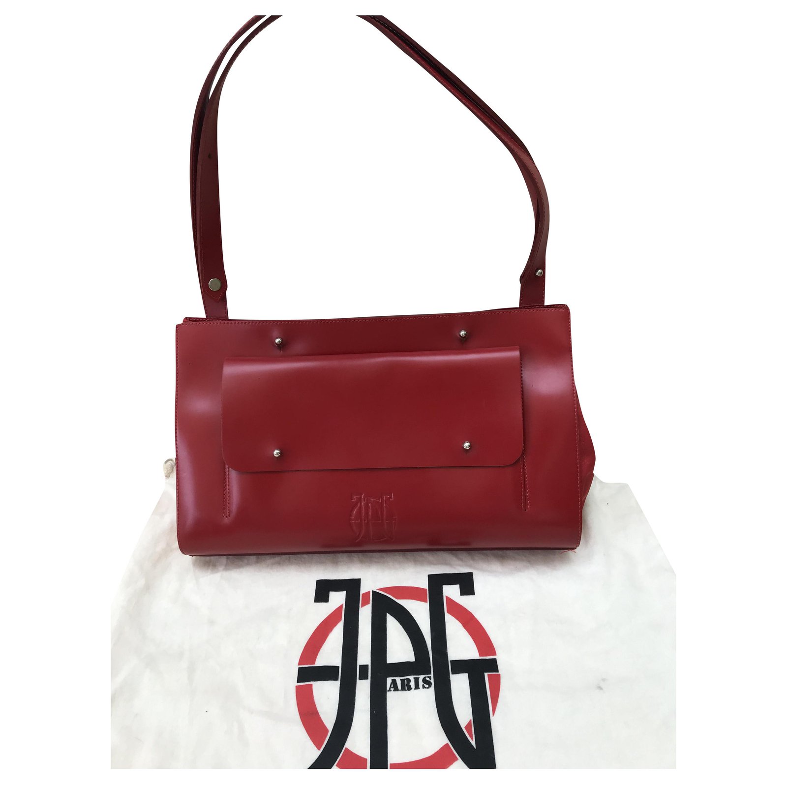 Vintage Jean Paul Gaultier bag in red glossy leather ref.248620 - Joli  Closet
