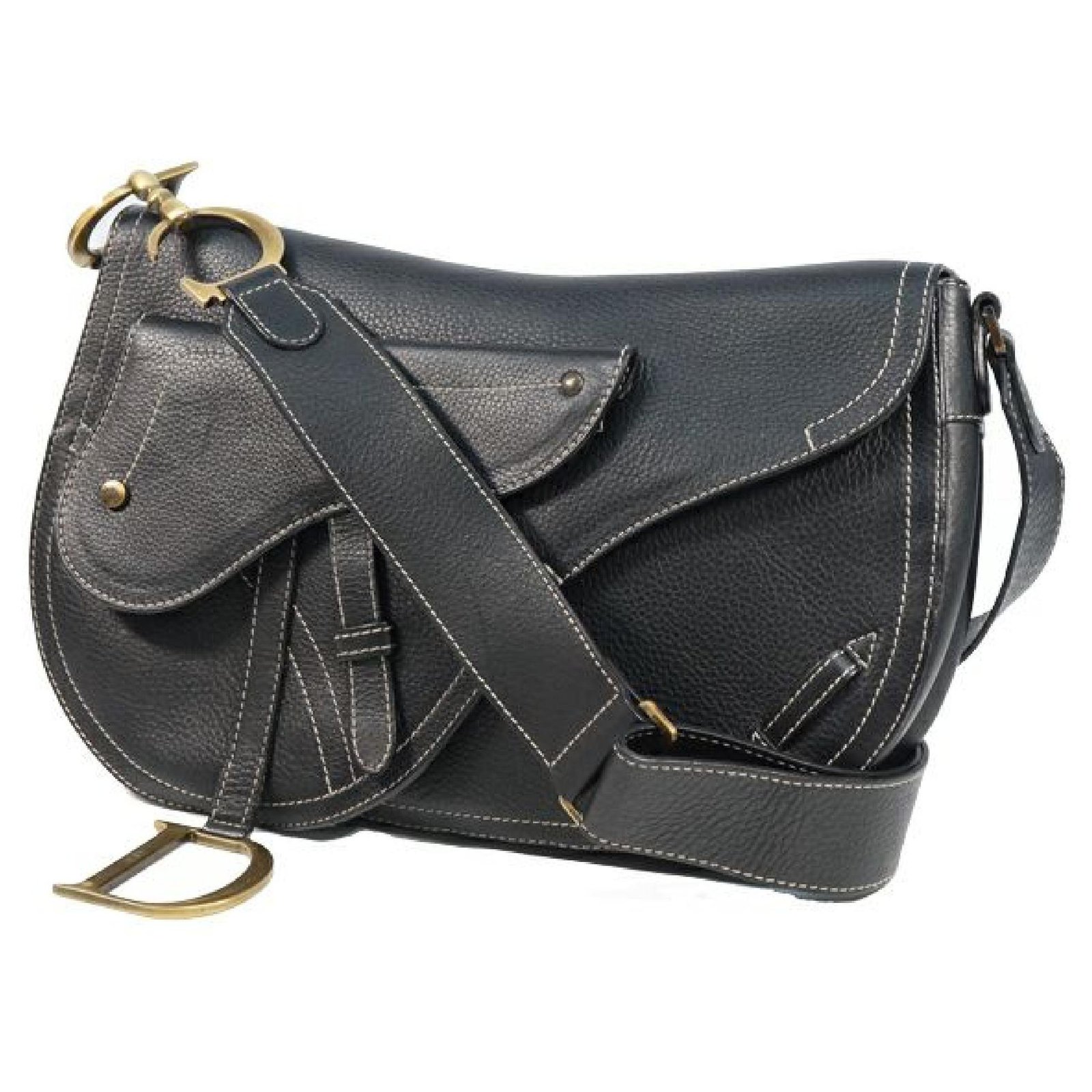 Dior 'Saddle' Shoulder Bag - Black - Messenger