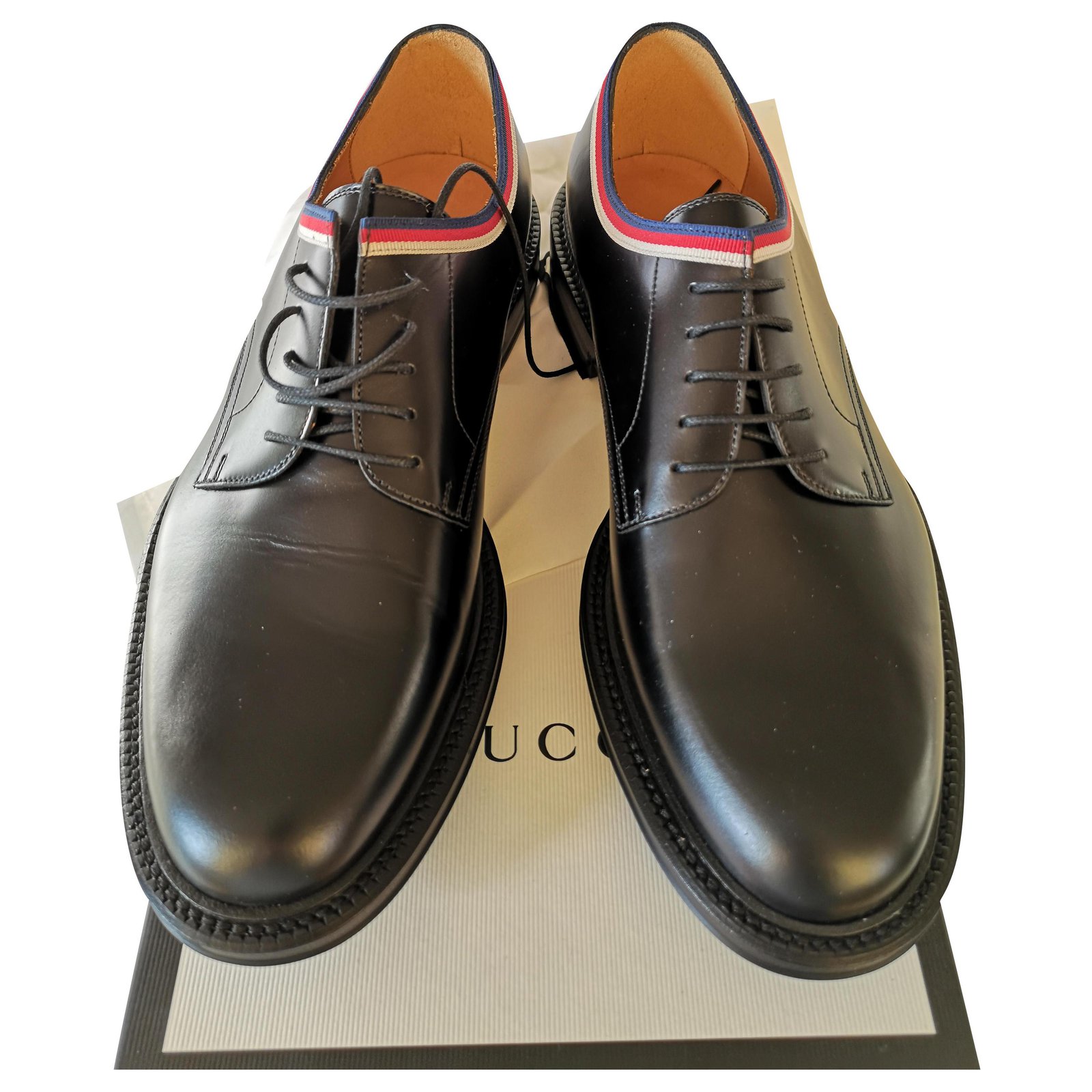 Gucci Lace-up shoe Black Leather  - Joli Closet