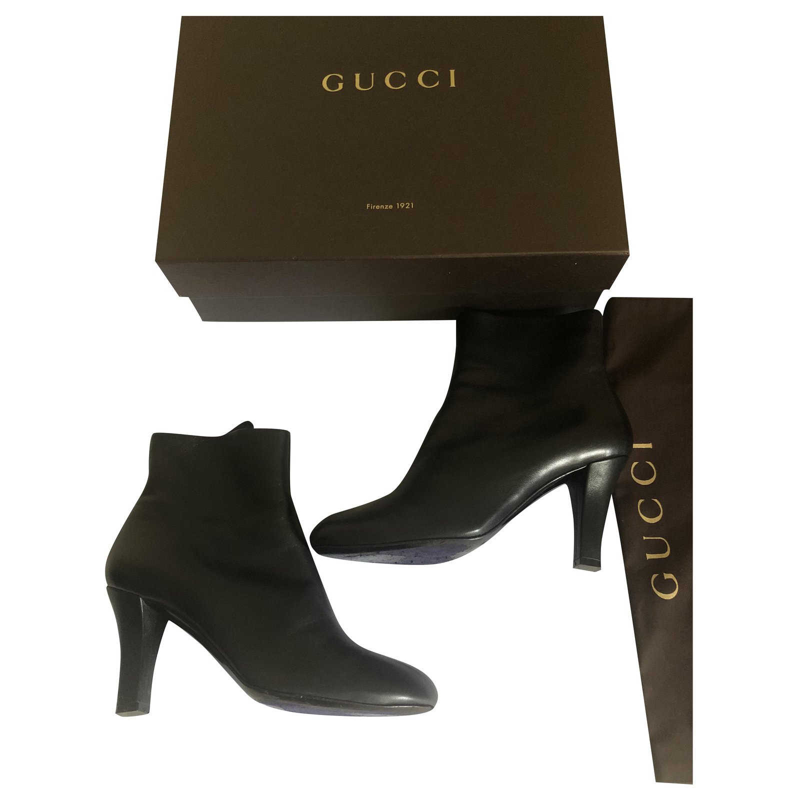 gucci black ankle boots