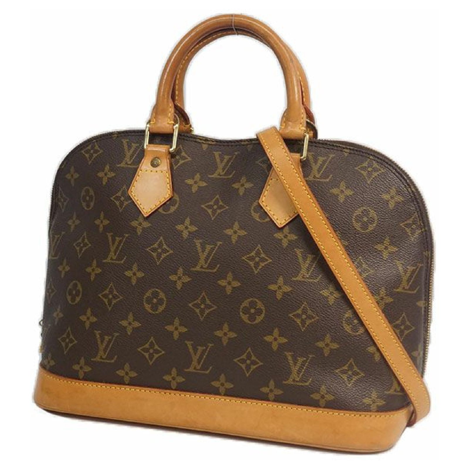 Louis Vuitton alma w shoulder strap Womens handbag M51130 Cloth ref.249644  - Joli Closet