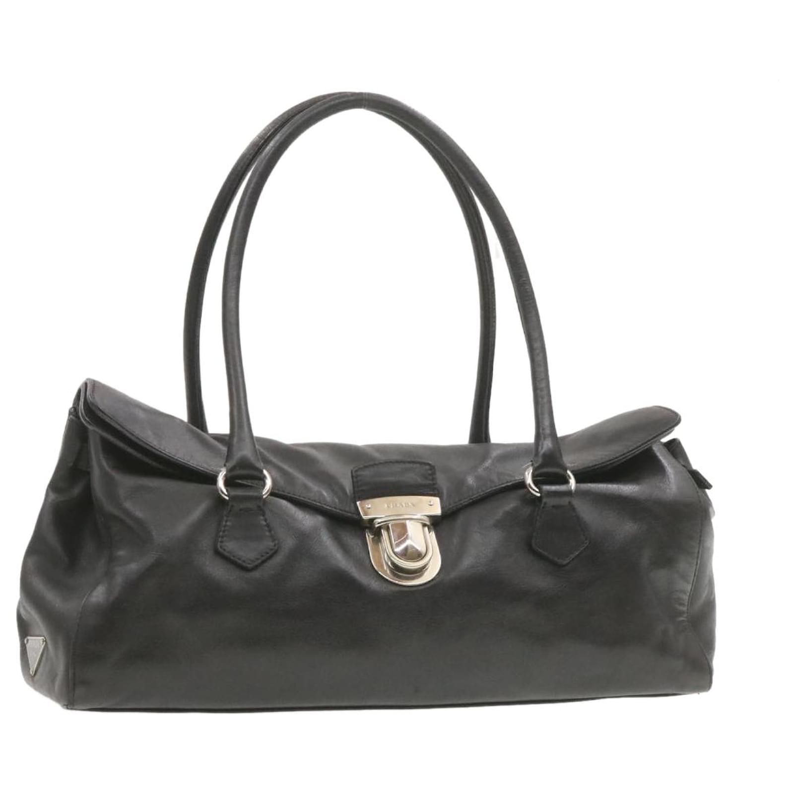 プラダ Prada Shoulder Bag Prada Womens Bandoliera Black Tessuto Nylon Quilted Medium