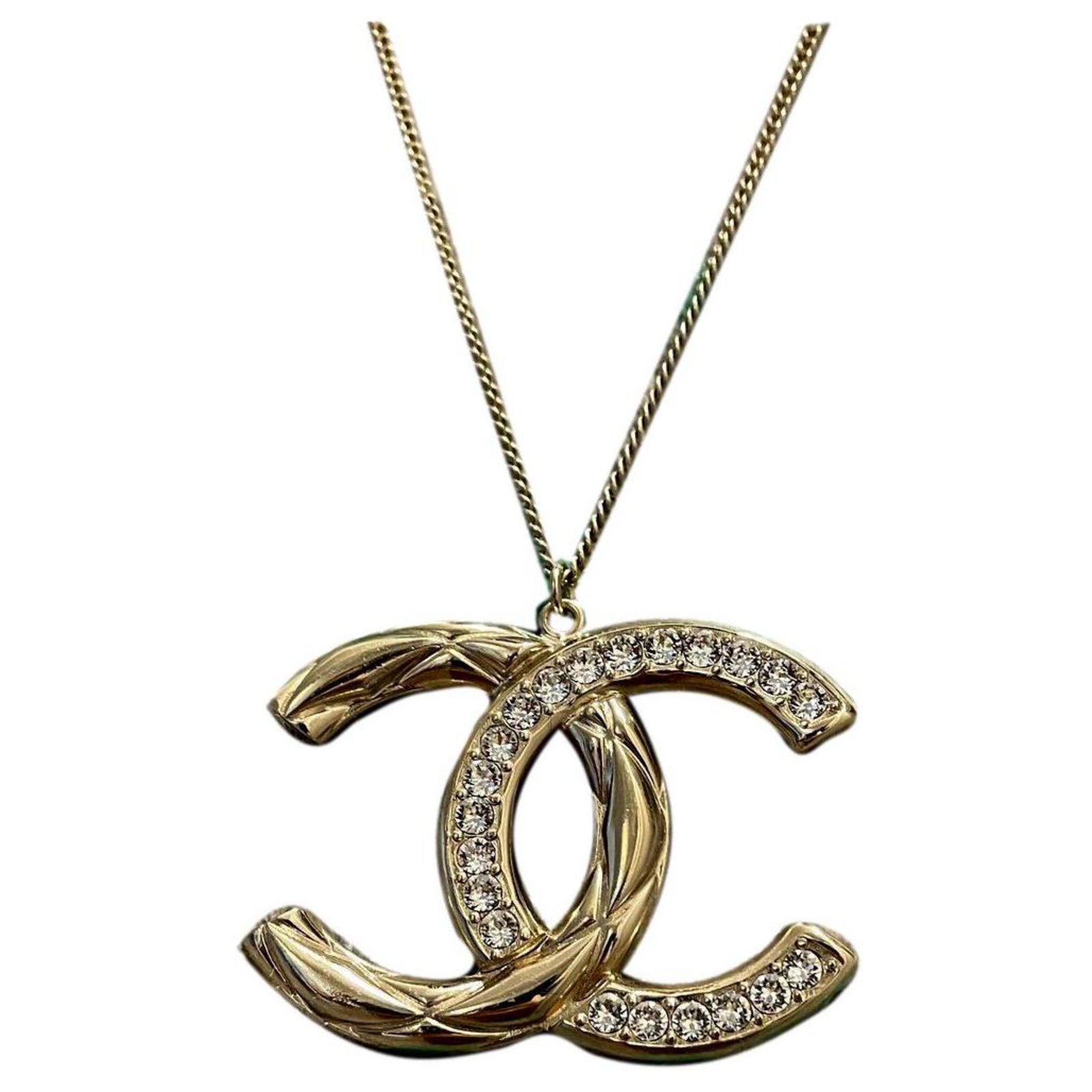 Cambon Chanel Long necklaces Golden  - Joli Closet