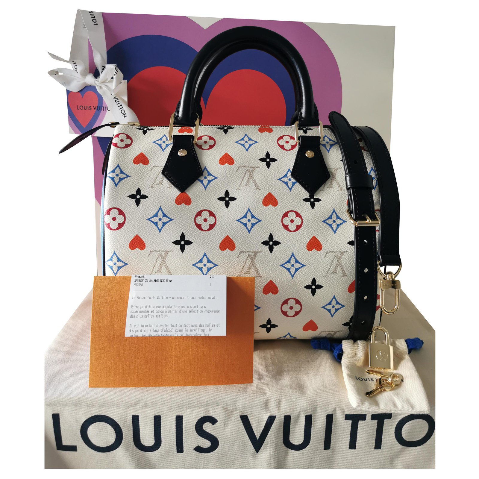 LOUIS VUITTON Multicolor Speedy 30 Hand Bag M92642 LV Auth 28793A