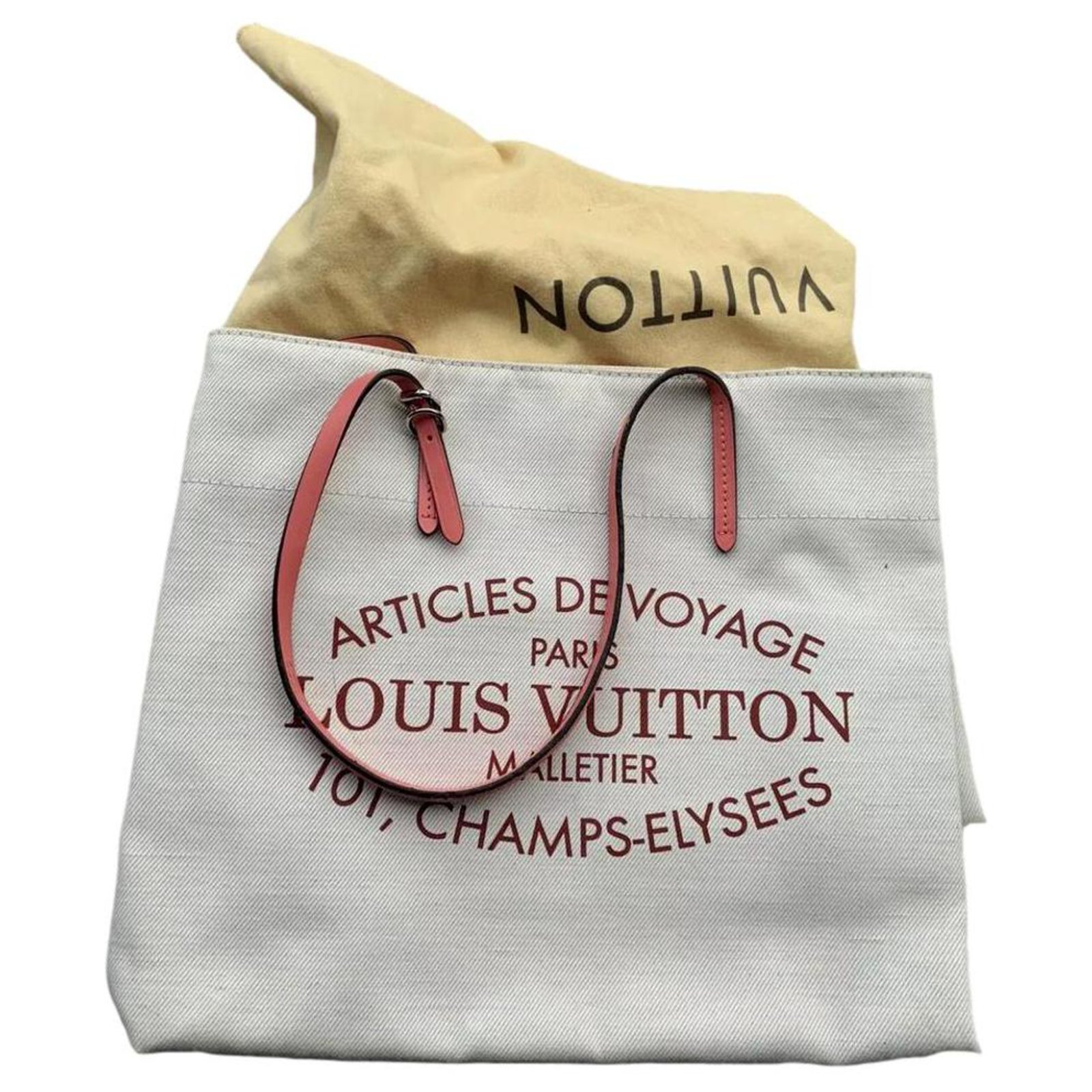 Louis Vuitton Handbags Beige Cloth ref.250061 - Joli Closet