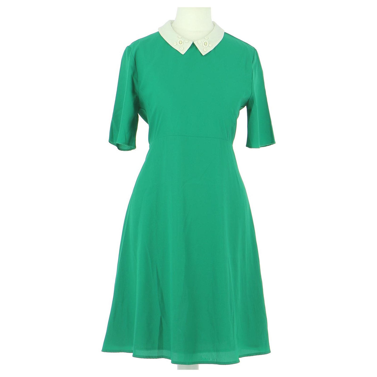 Claudie Pierlot Robe Polyester Vert clair ref.250533 Joli Closet