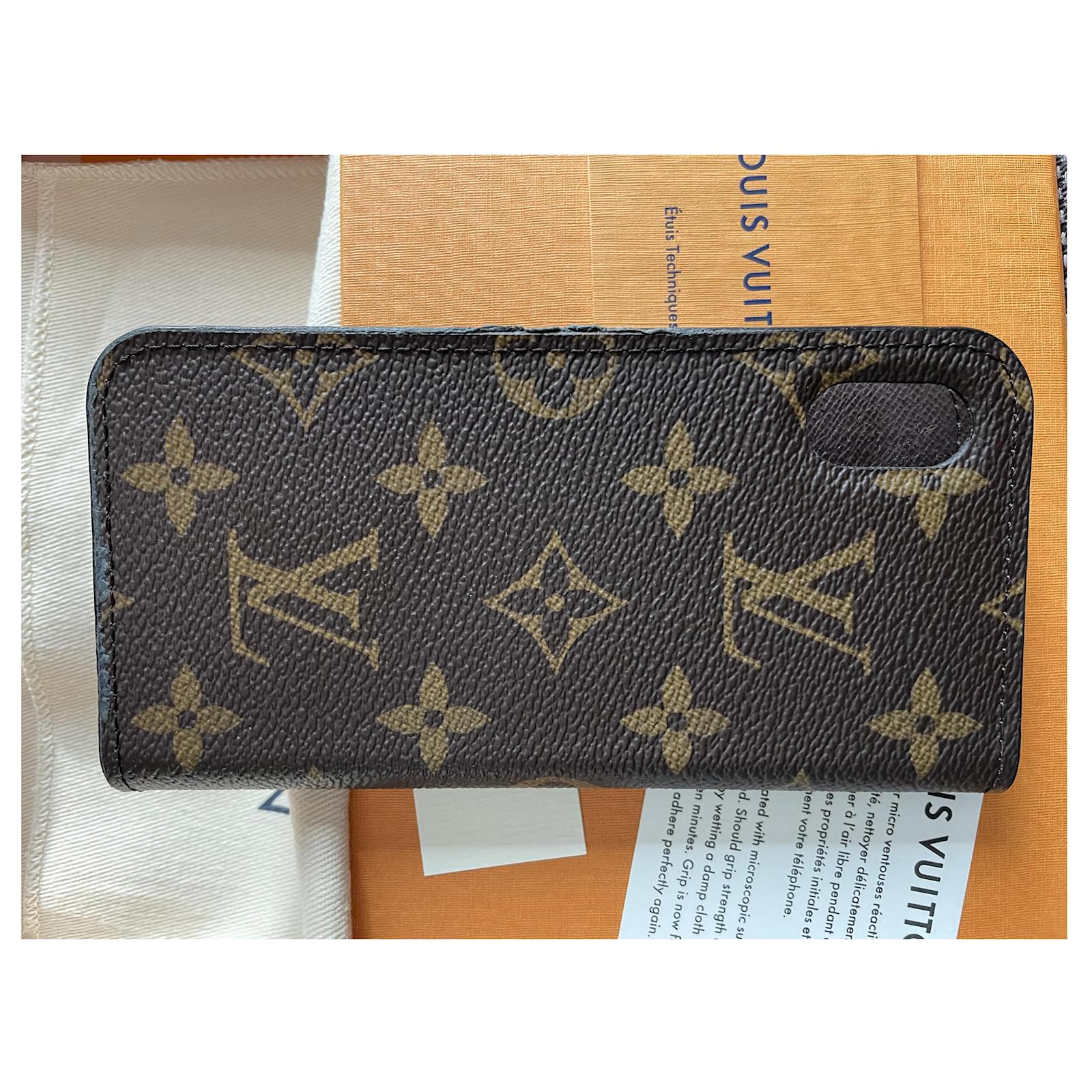 Louis Vuitton Monogram iPhone XS case Brown Cloth ref.251333