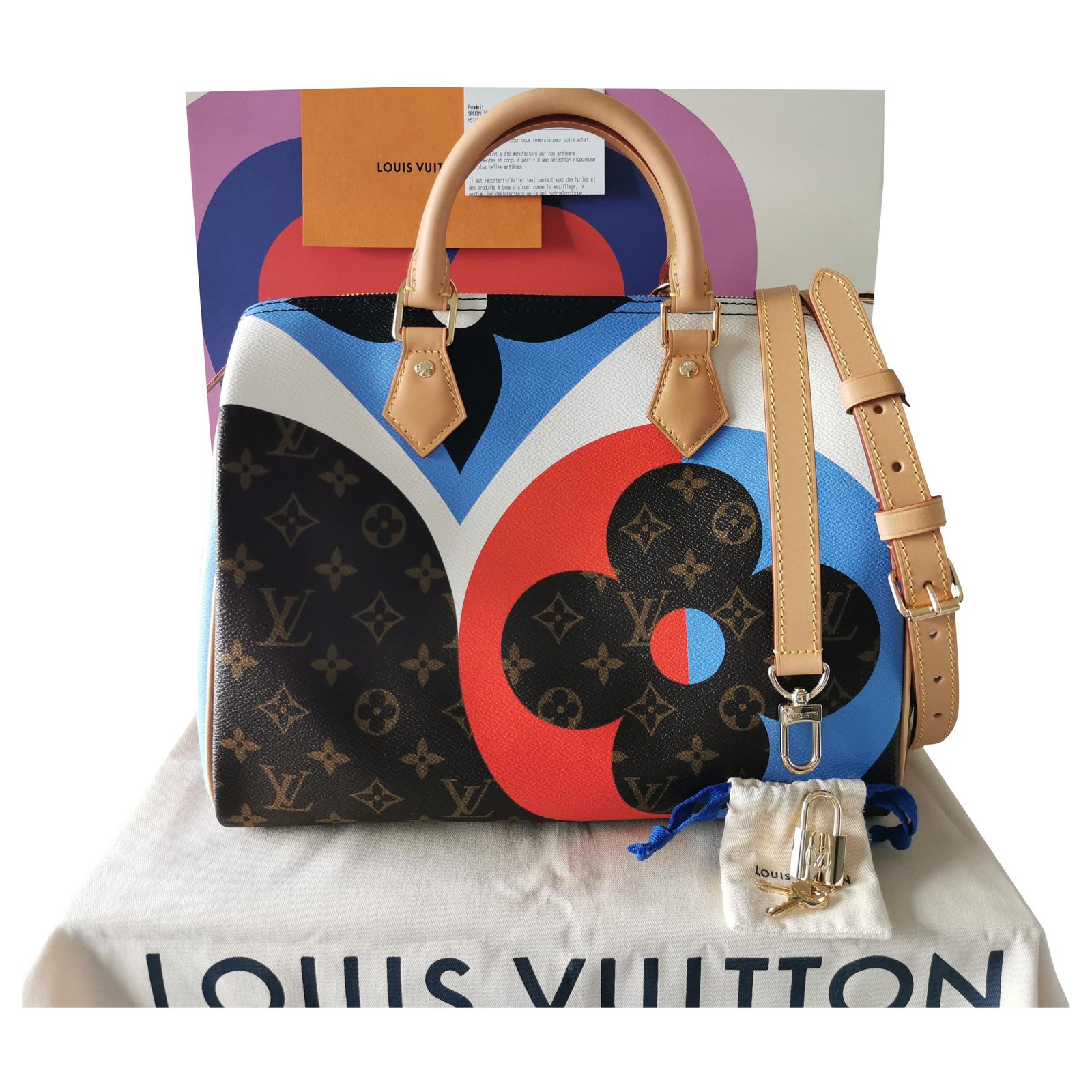 Louis Vuitton Speedy 30 Game on Multiple colors Cloth ref.251396 - Joli  Closet