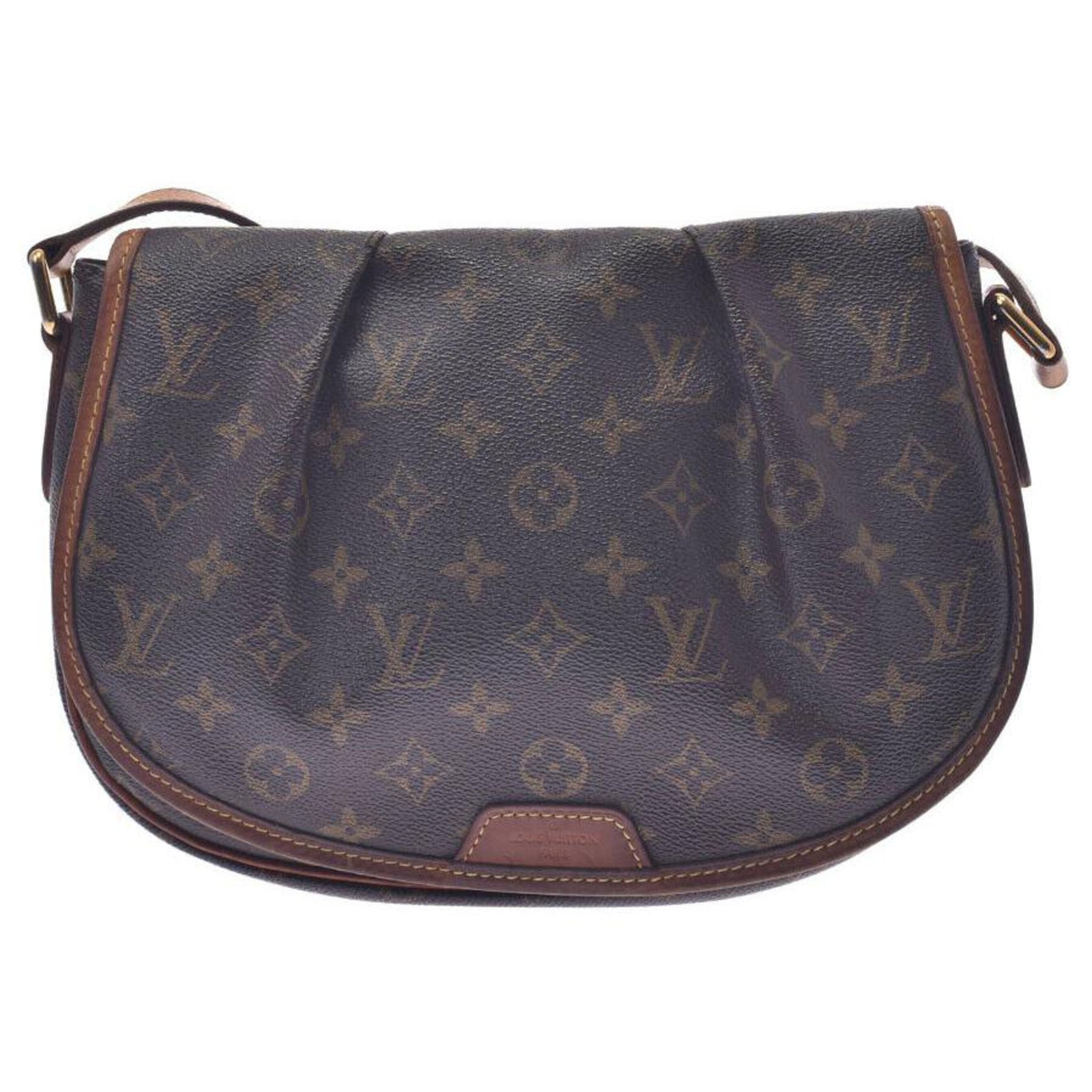 Louis Vuitton Menilmontant MM Brown Cloth ref.484774 - Joli Closet