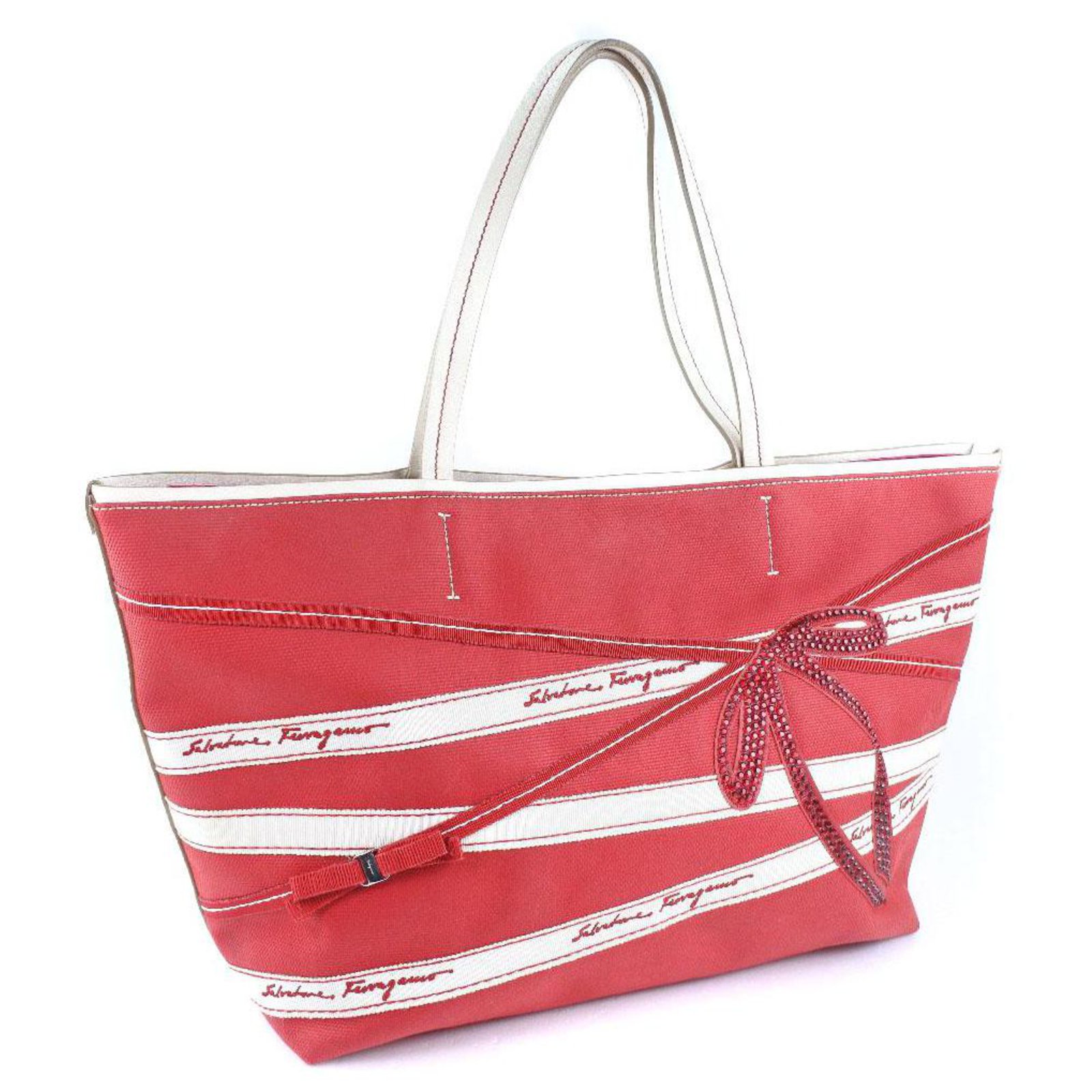 red ferragamo bag