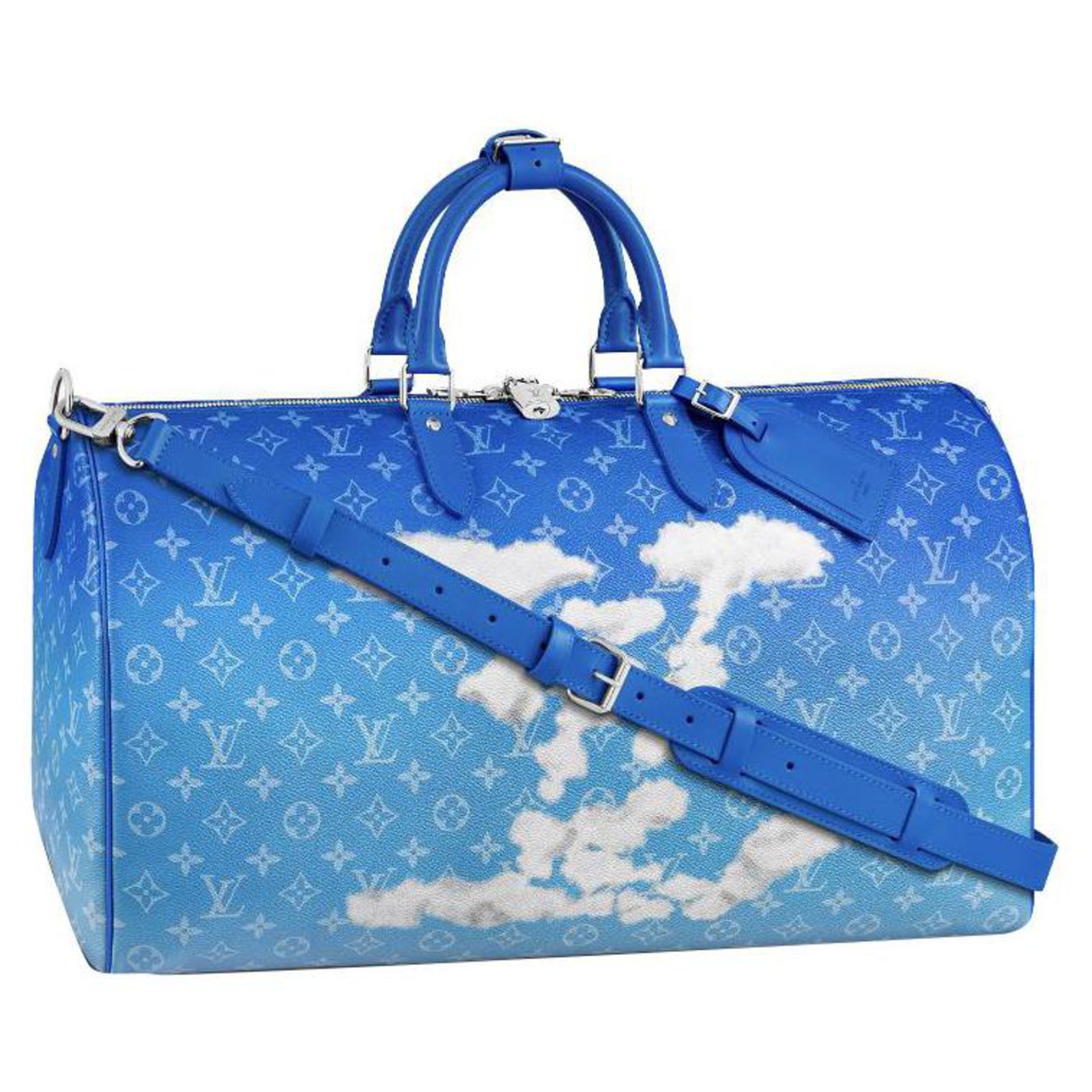 Louis Vuitton LV Keepall By the pool Blue Cloth ref.894208 - Joli