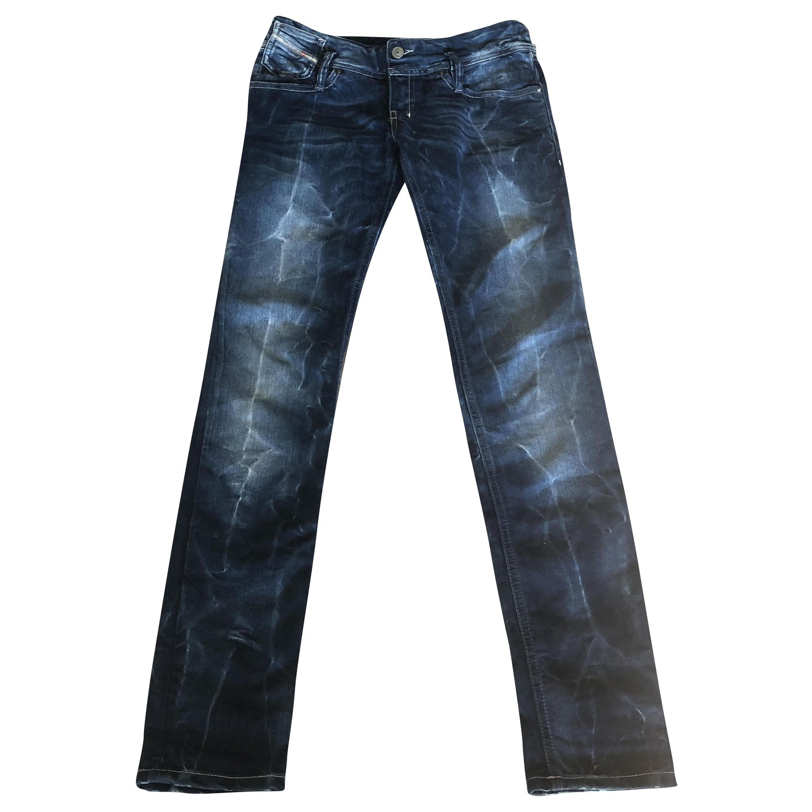 Pants Silvery Blue Denim ref.251941 - Joli Closet