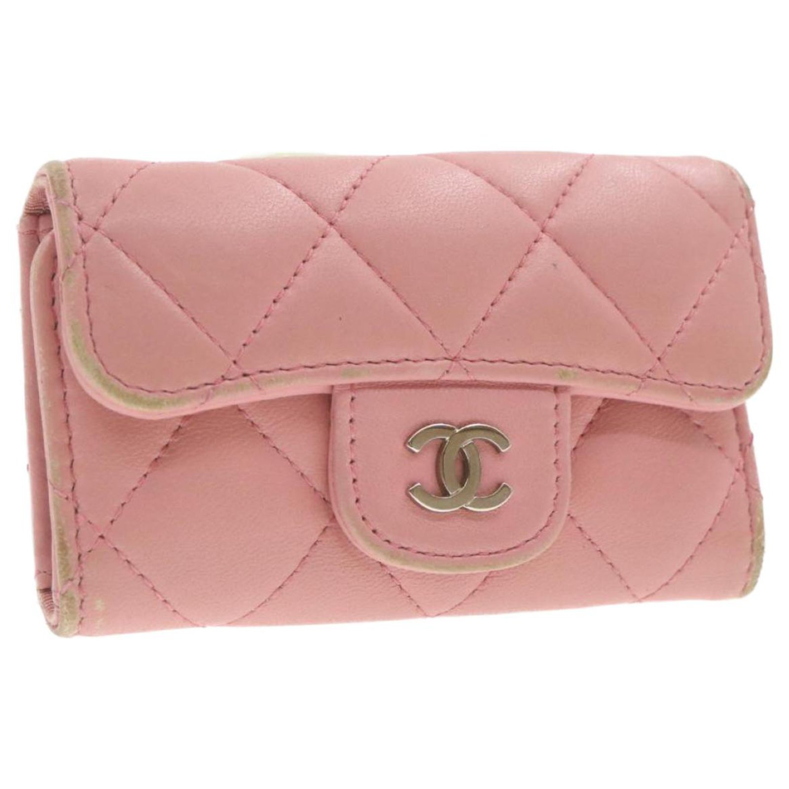 Timeless/classique leather clutch bag Chanel Pink in Leather