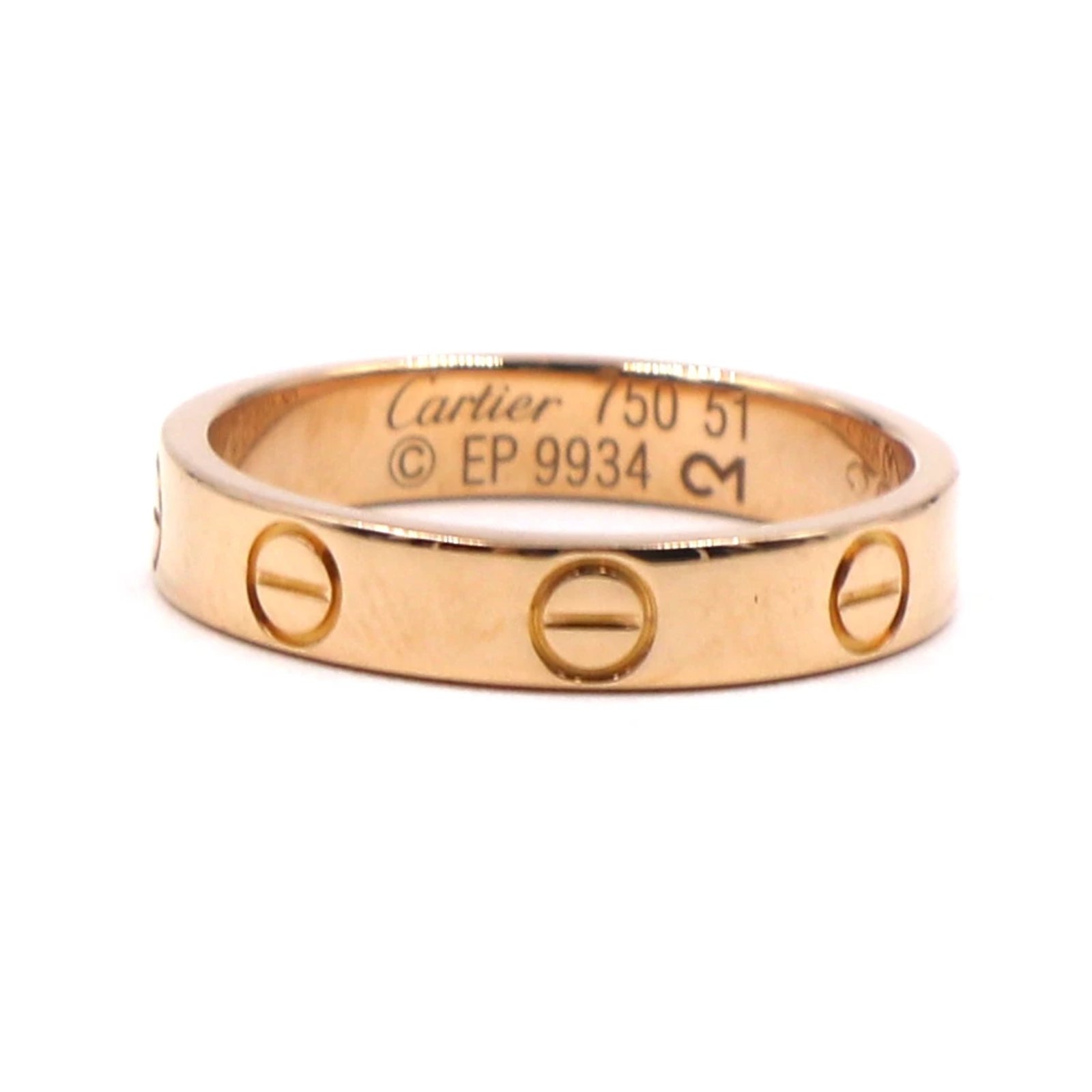 cartier rose gold ring