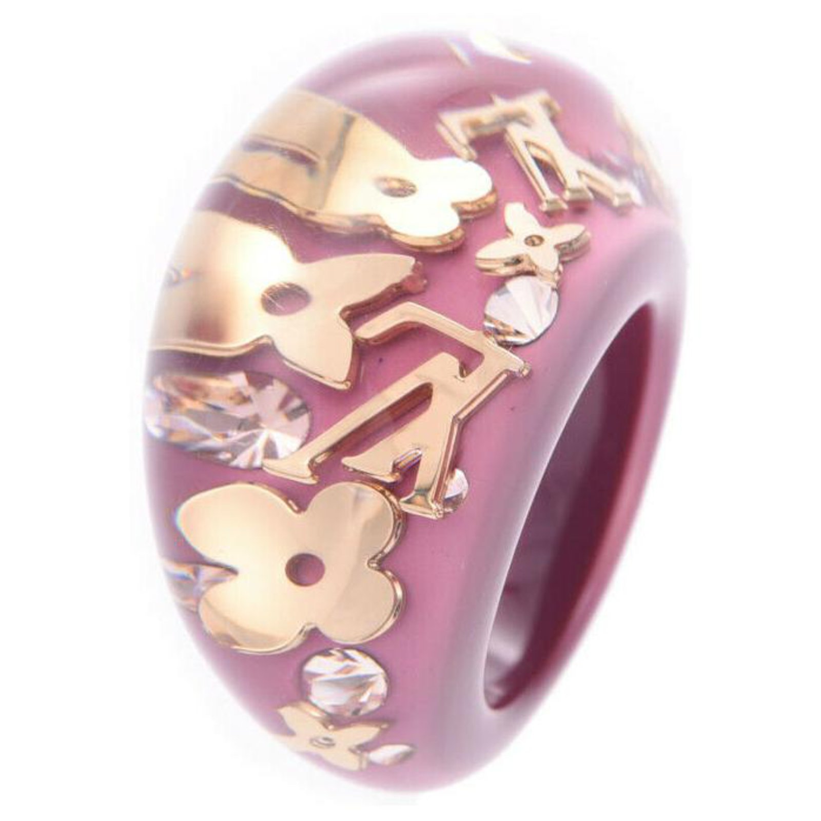 Anello Louis Vuitton Rosa Plastica ref.210845 - Joli Closet