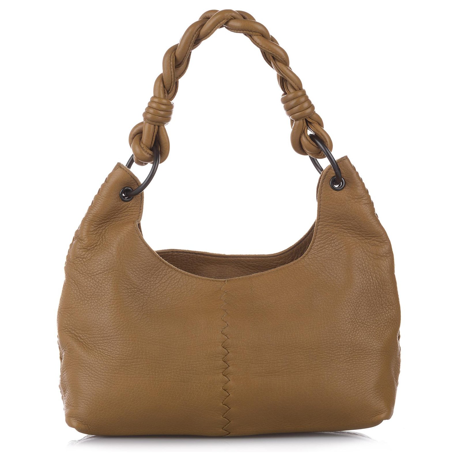 intrecciato leather shoulder bag