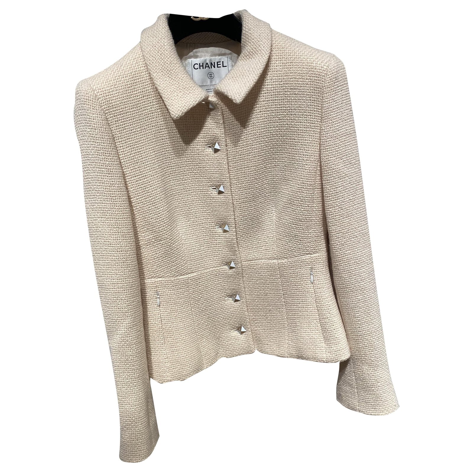 Chanel Jackets Beige Wool ref.253023 - Joli Closet