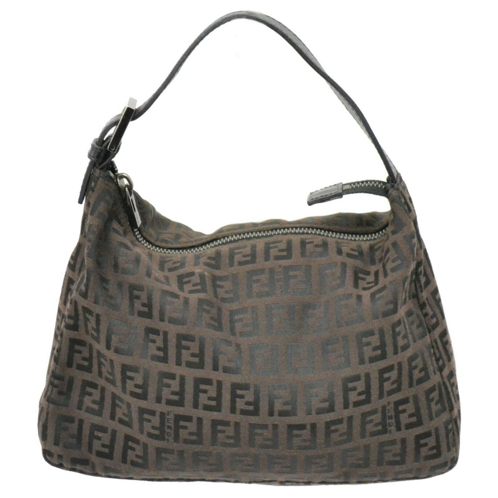 Fendi Shoulder Bag Brown Tweed ref.253332 - Joli Closet