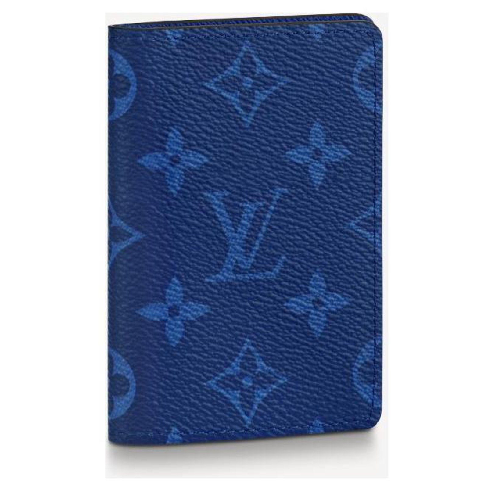Louis Vuitton LV pocket organiser cobalt Blue Leather ref.253687