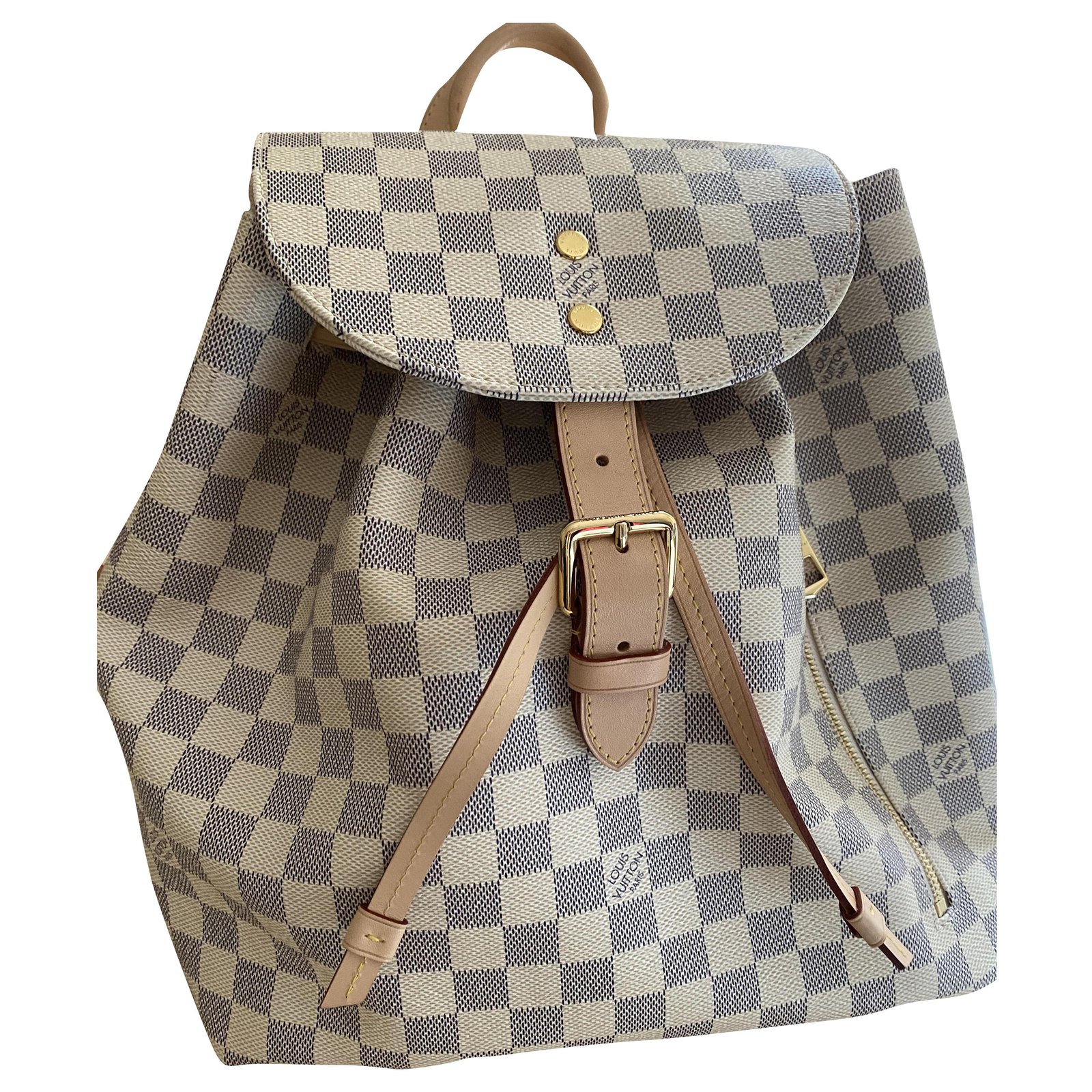 Louis Vuitton Damier Azur Sperone Backpack, Louis Vuitton Handbags