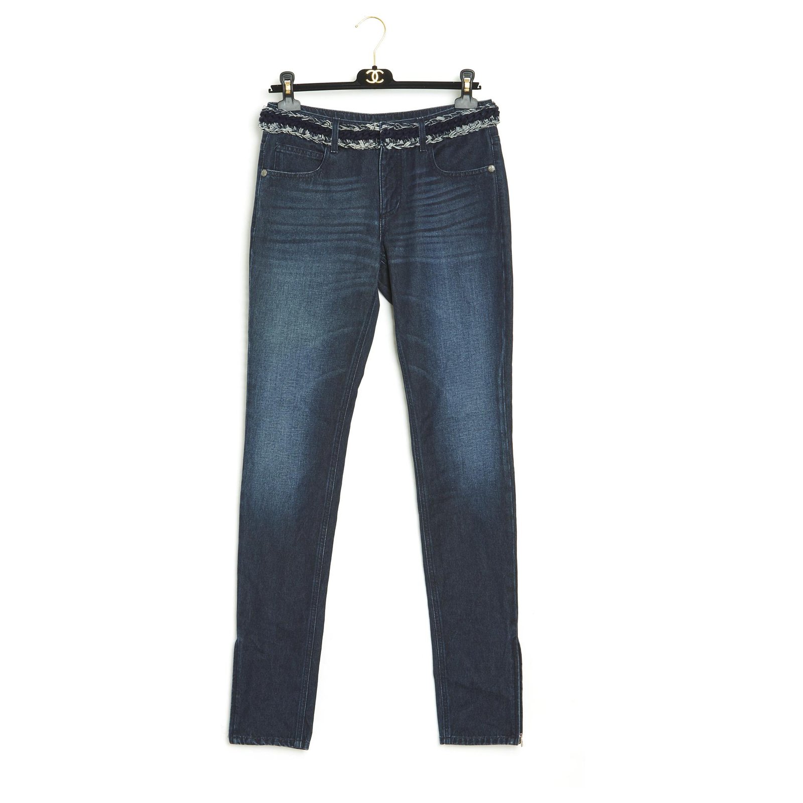 Chanel Denim Tweed Jeans