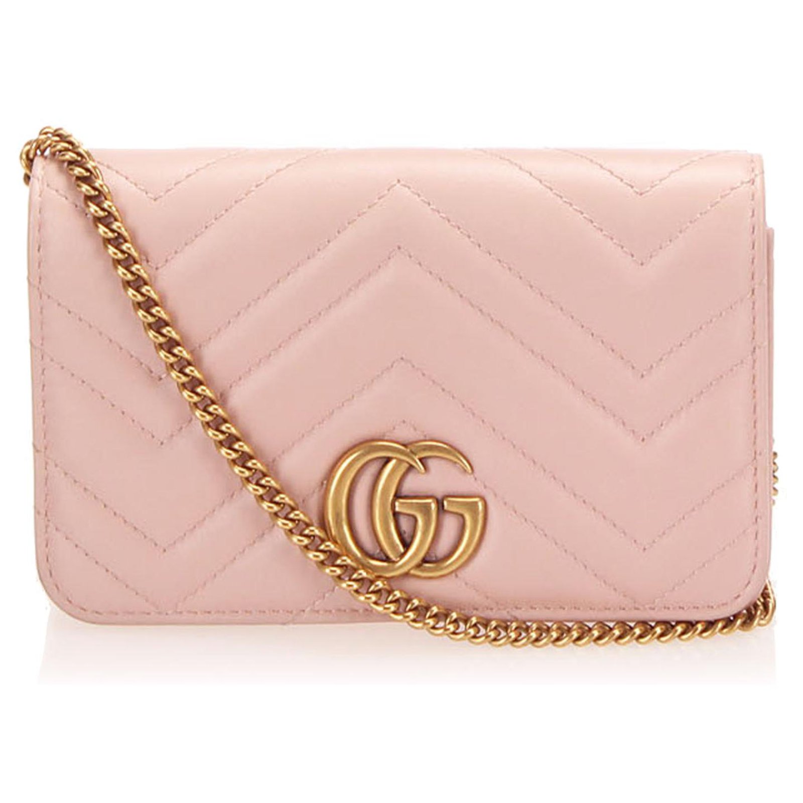Gucci Pink GG Marmont Leather Crossbody Bag ref.254212 - Joli Closet