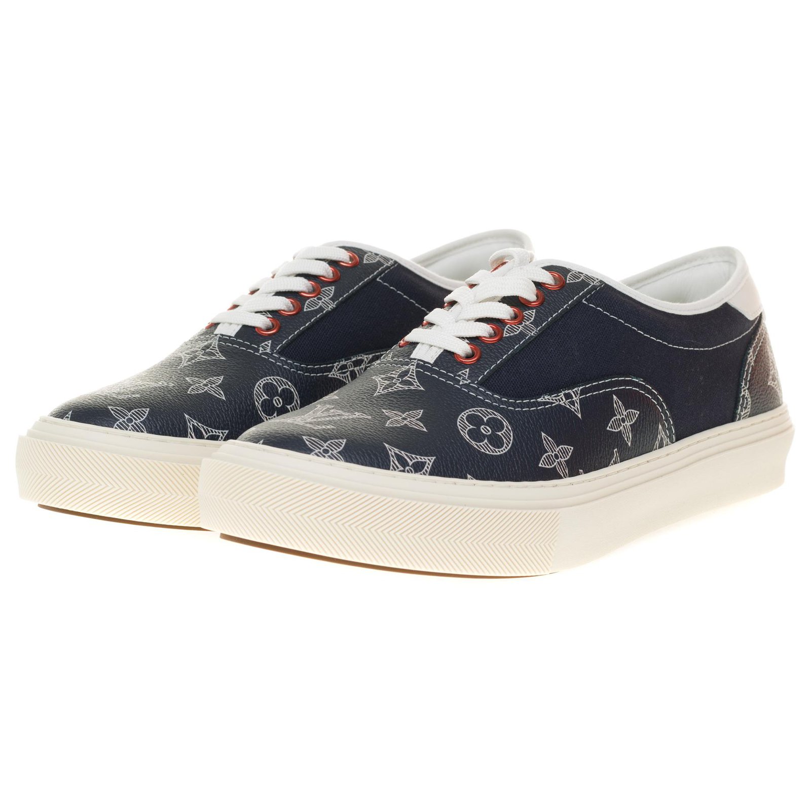 Louis Vuitton sneakers in black monogram canvas, taille 7, new