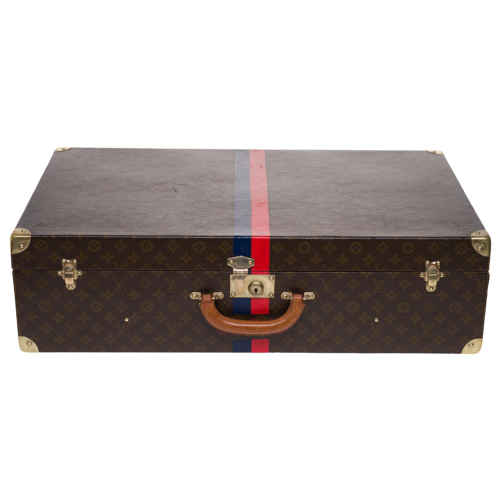 Magnífica maleta Louis 75cm en lona monograma marrón y joyas macizo Castaño Lienzo ref.254700 - Joli Closet
