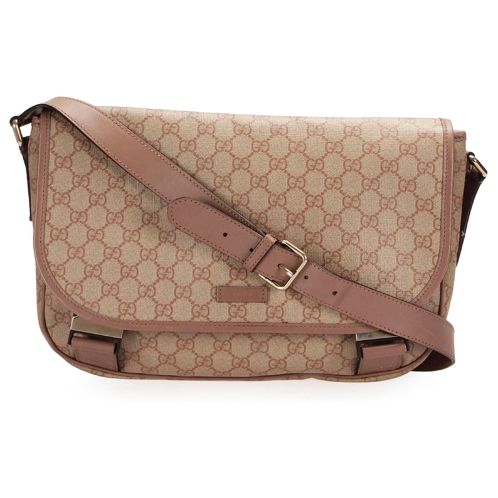 ショルダーバッグ・ポシェット GUCCI  Crossbody Bags Women Fabric Beige/Brown New GUCCI authentic belt bag crossbody beige brown GG