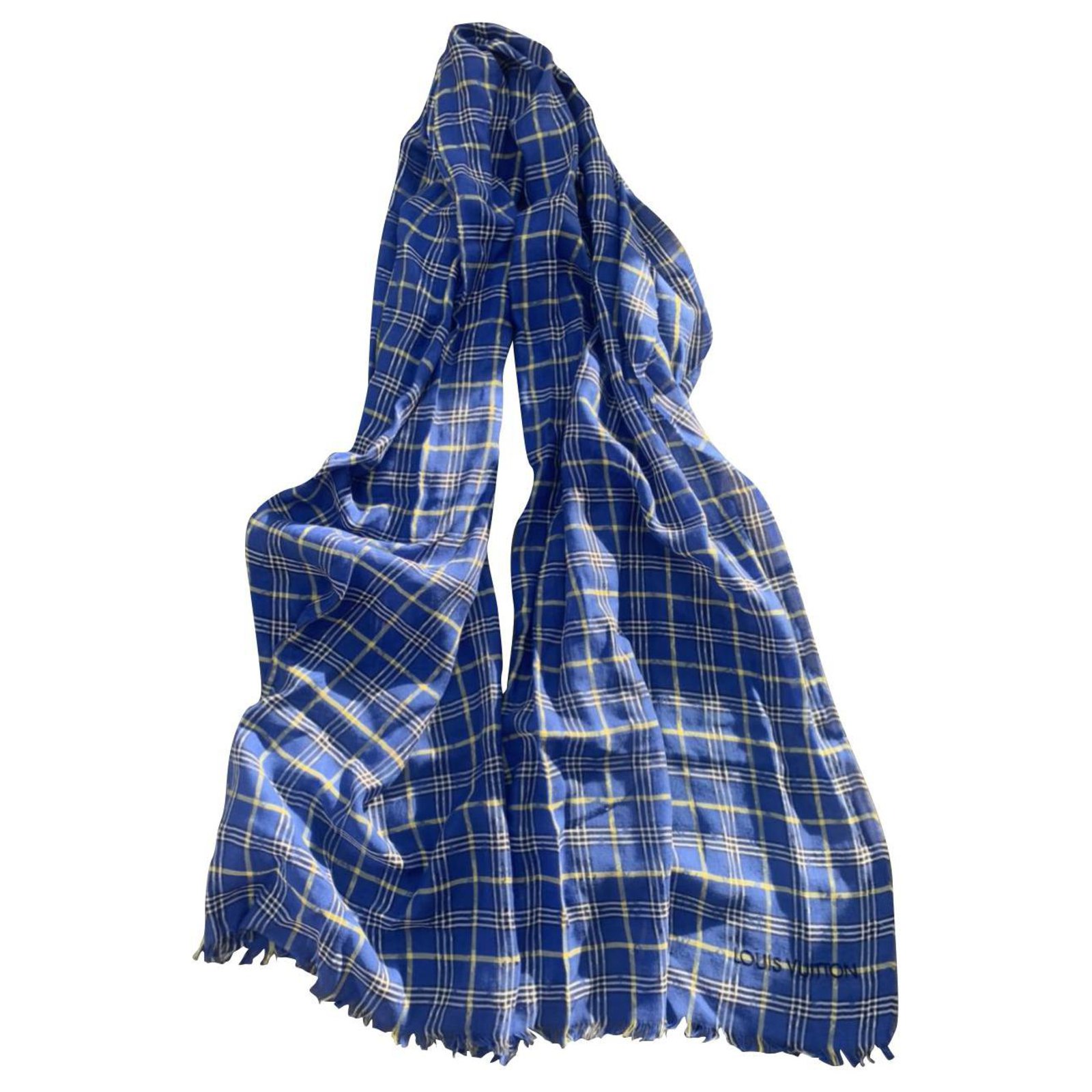Louis Vuitton Vintage - Floral Silk Scarf - Blue - LV Silk Scarf - Luxury  High Quality - Avvenice