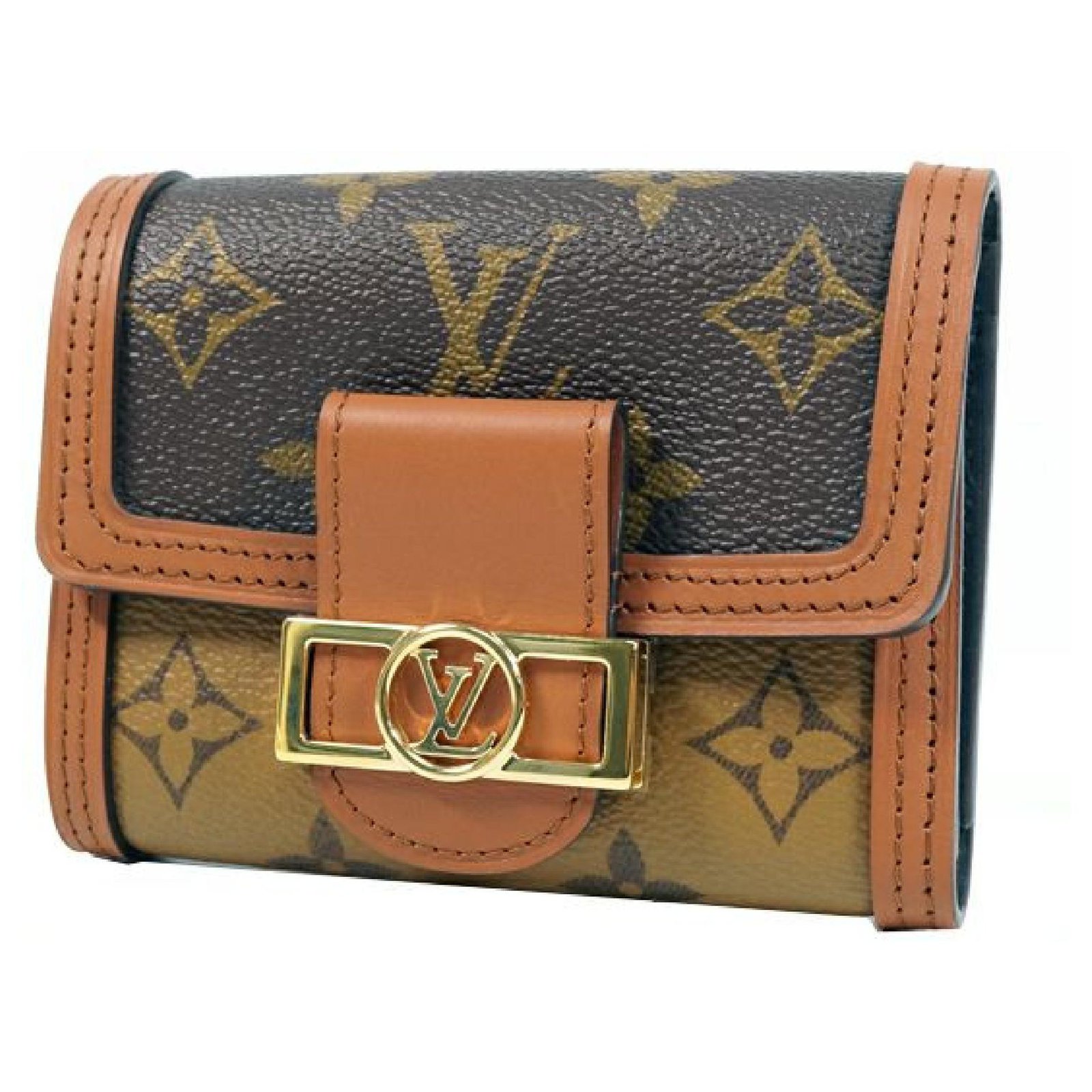 Louis Vuitton portofeuilles Dauphine compact Womens Tri-fold wallet M68725  ref.256035 - Joli Closet