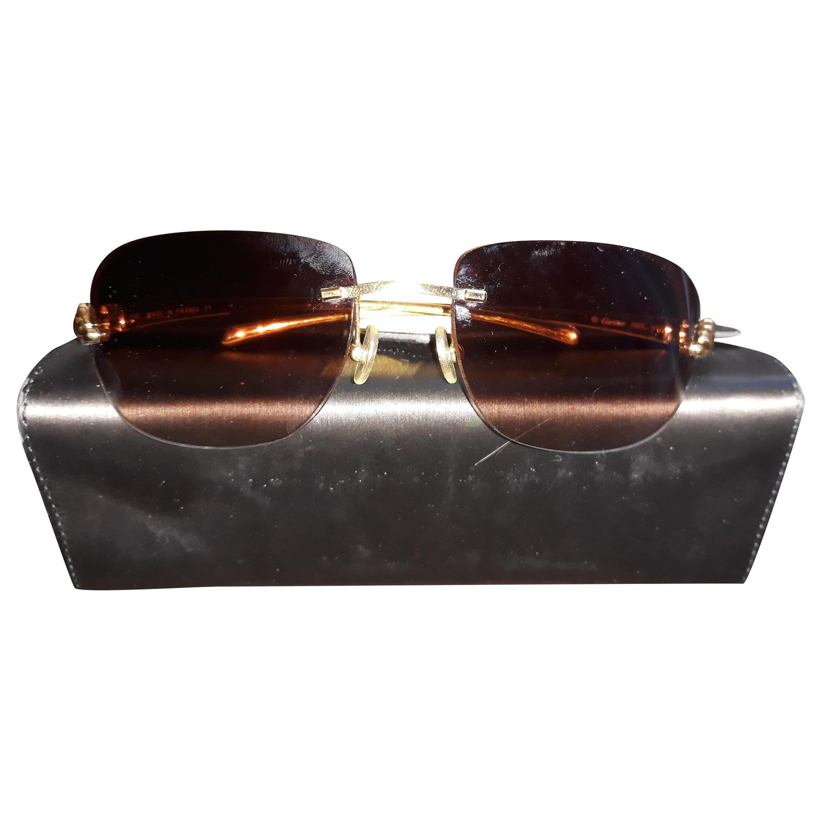tinted cartier sunglasses