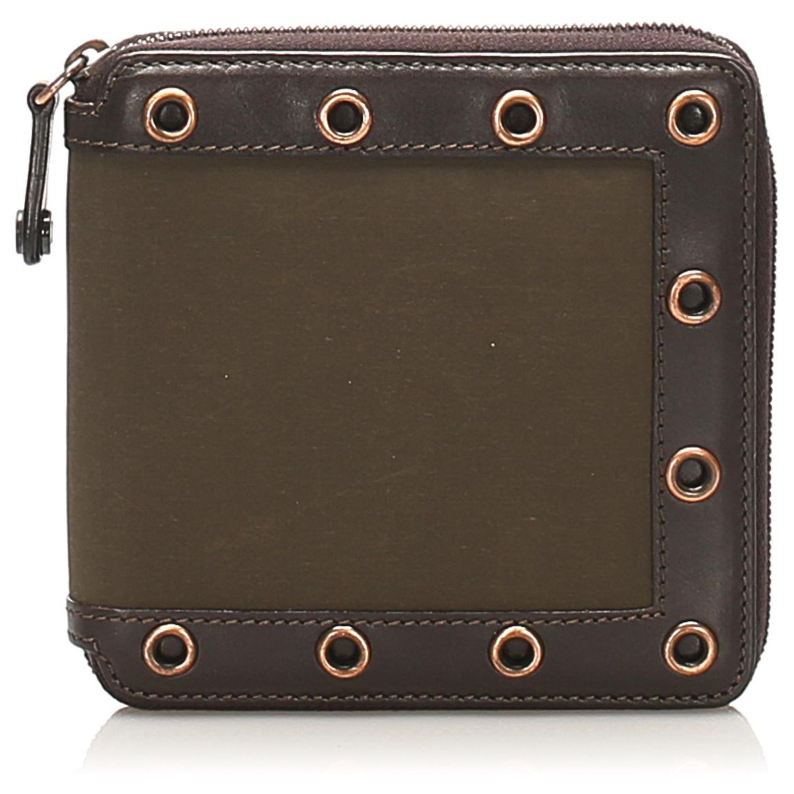 Celine Zip Around Leather Wallet