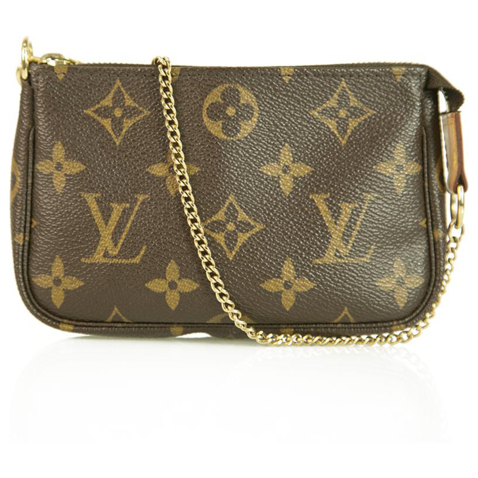 louis vuitton clutch with gold chain