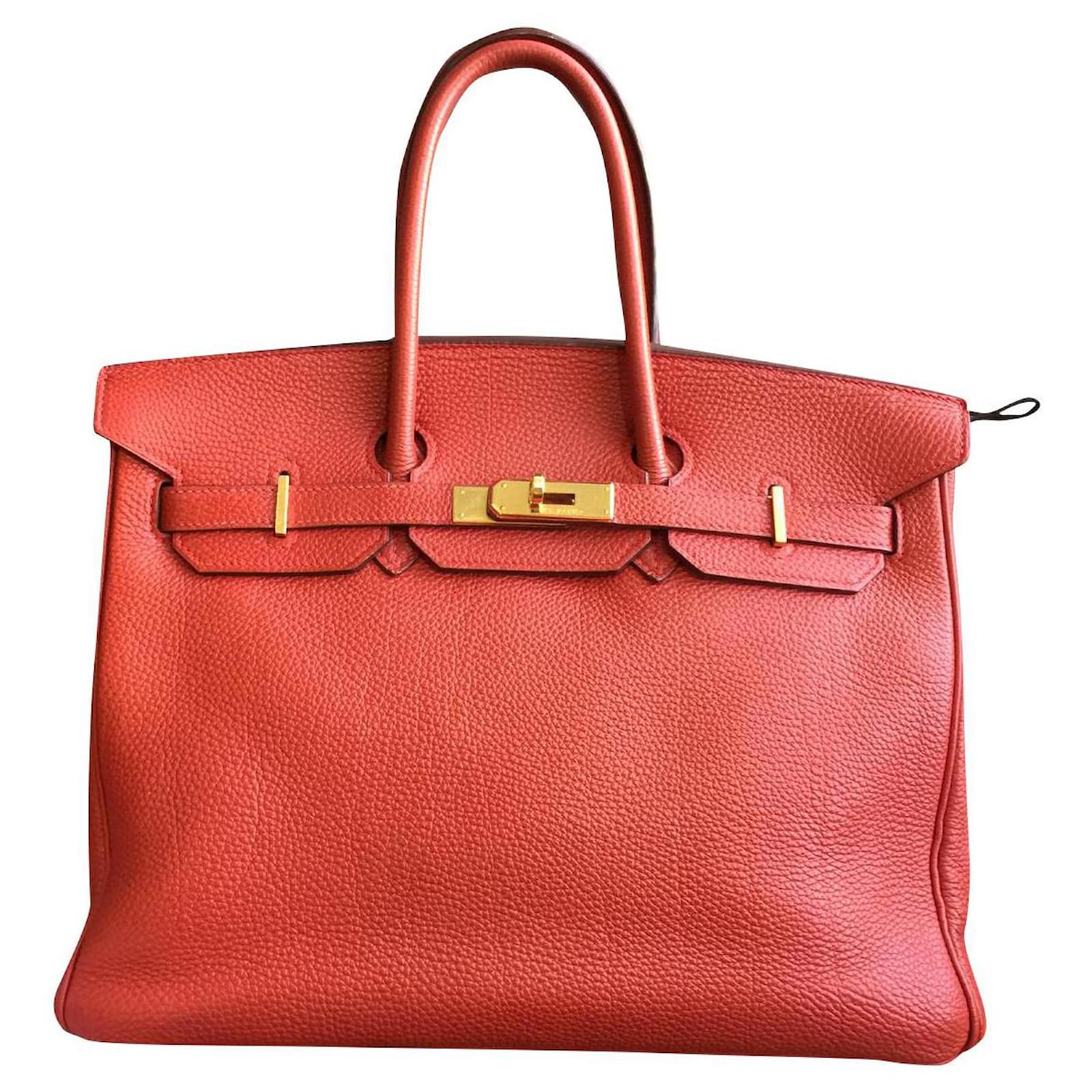 Hermes Red Togo Birkin 35 Hermes