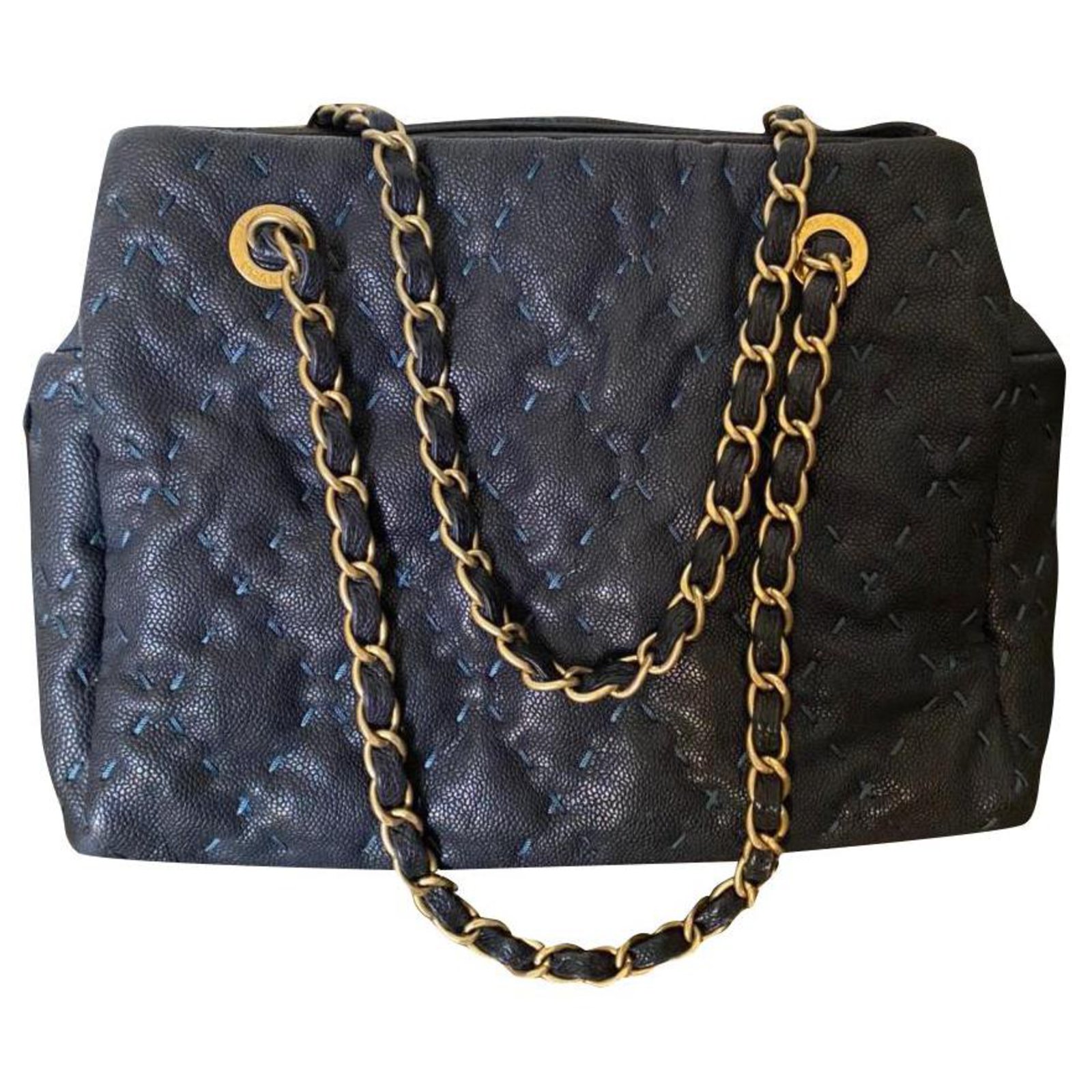 Chanel Blue Leather ref.256752 - Joli Closet
