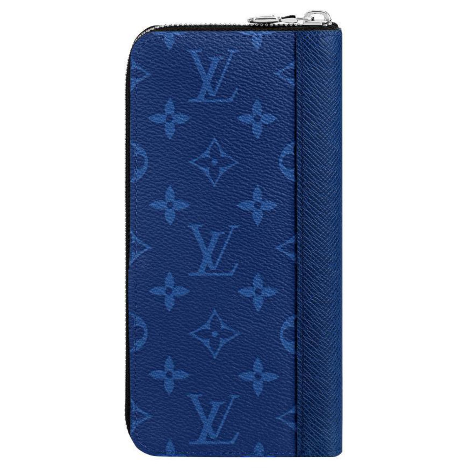 Louis Vuitton - Authenticated Zippy Wallet - Leather Blue Plain for Women, Very Good Condition