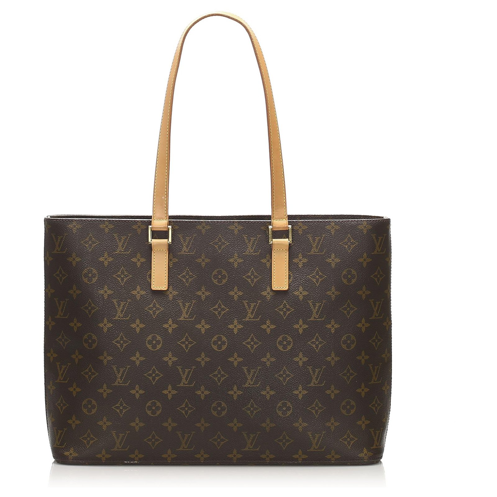 Louis Vuitton Brown Monogram Luco Tote Bag Leather Cloth ref.575224 - Joli  Closet