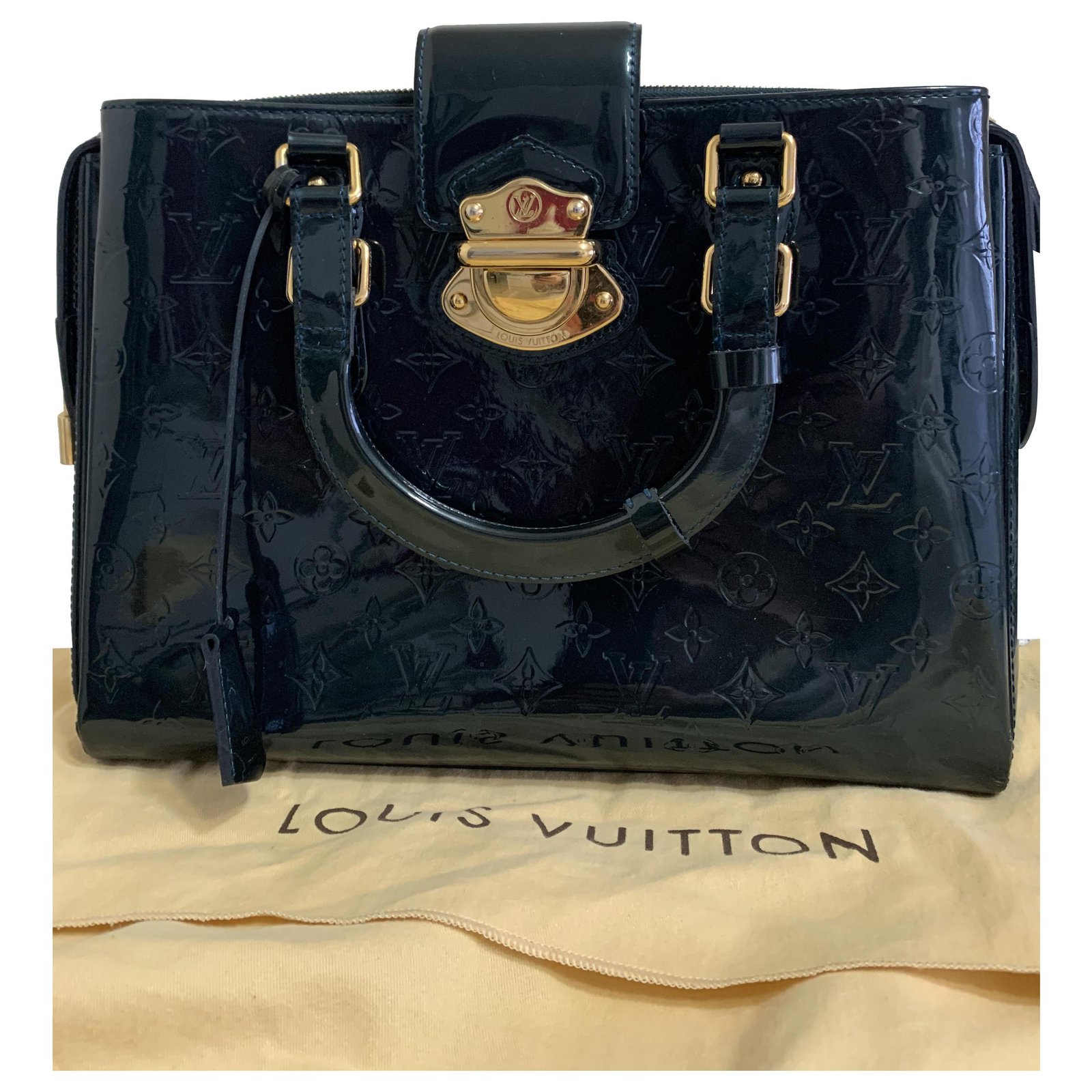 Louis Vuitton Multicolor Calfskin Leather Trapeze Bag