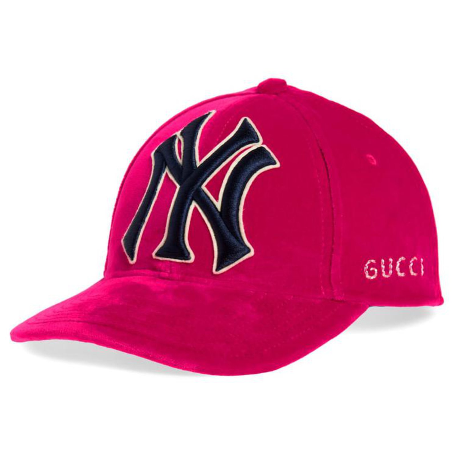 Gucci NY cap new Pink Velvet ref.257671 Joli Closet
