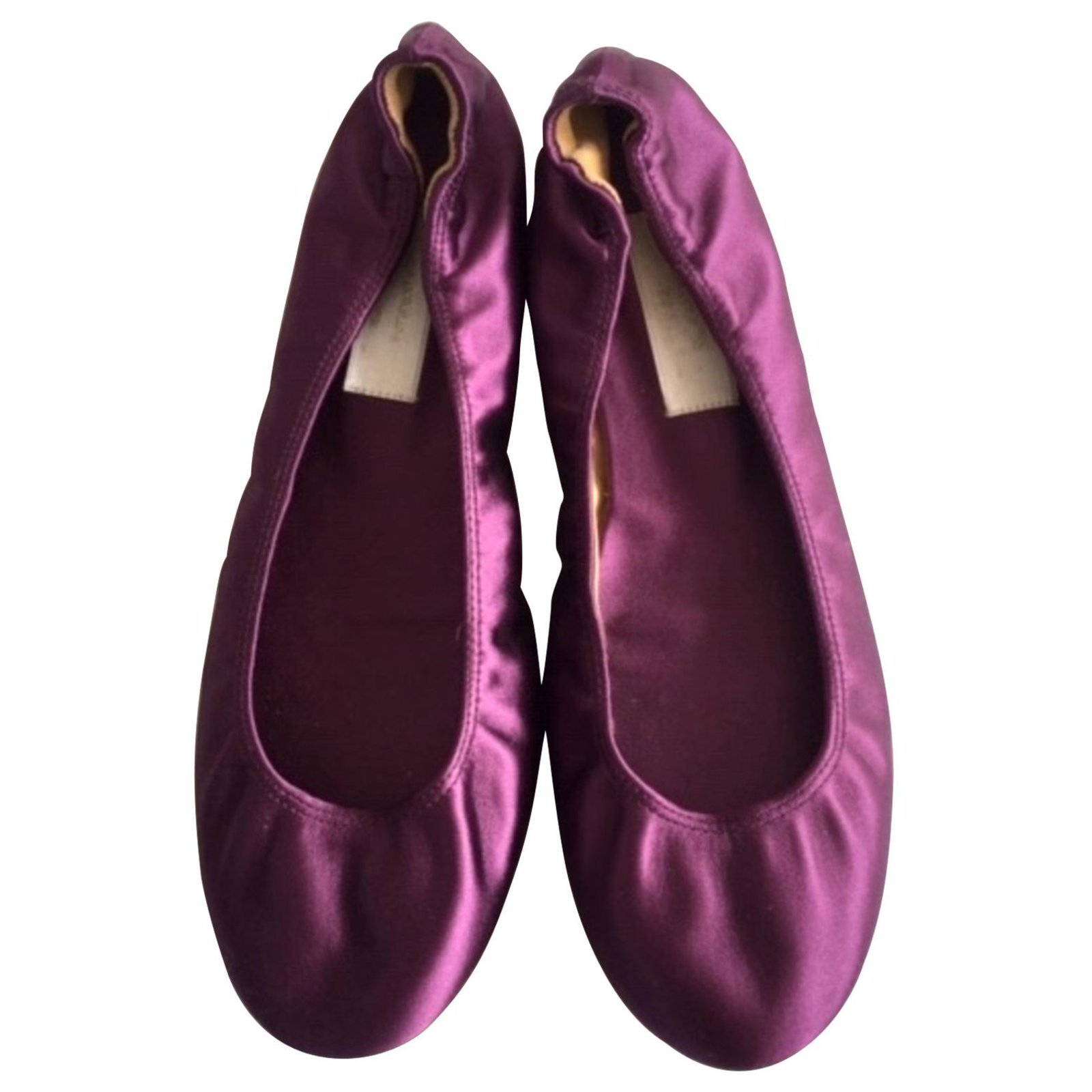 Silk on sale ballet flats