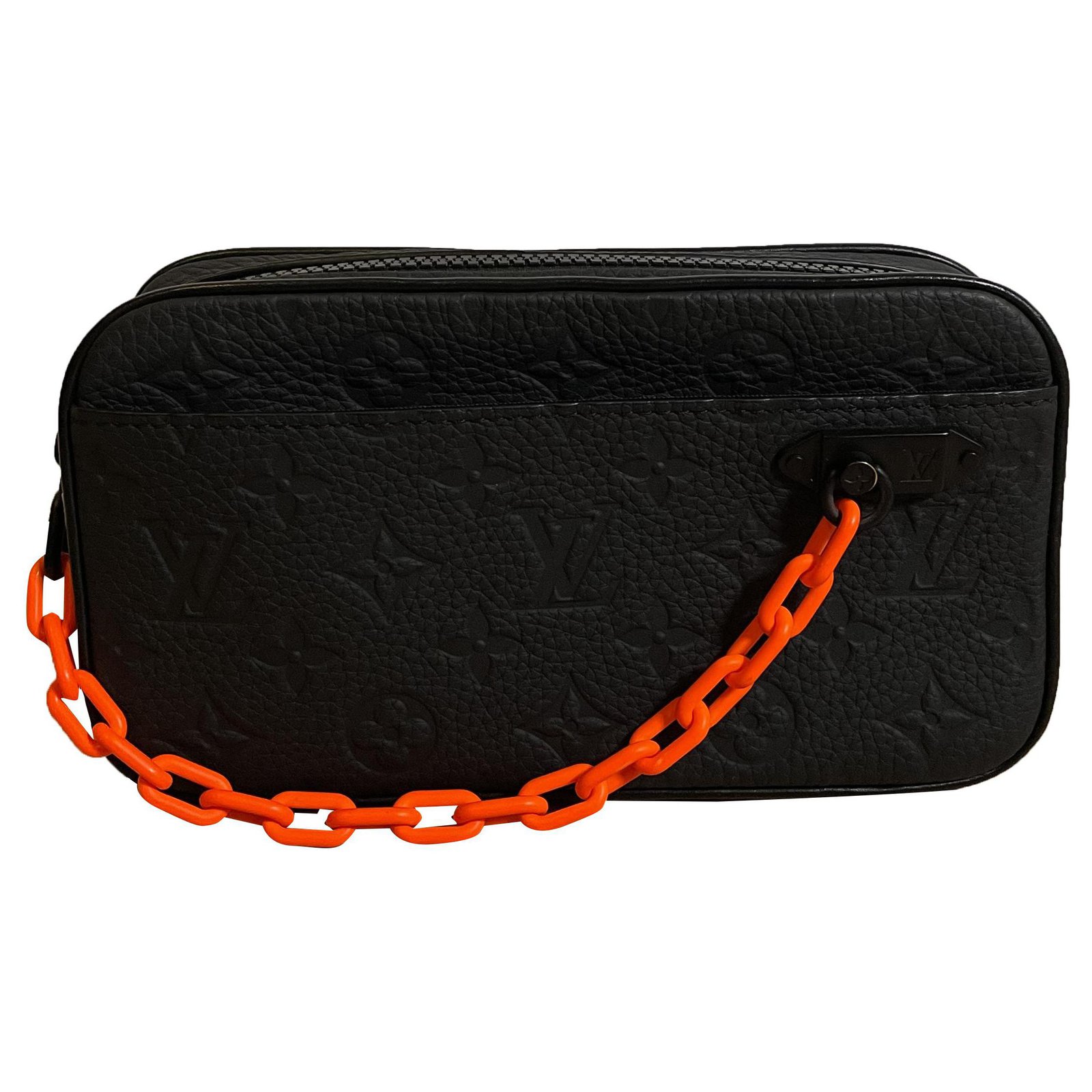 Louis Vuitton Monogram Orange Fruit Pouch - Orange Waist Bags