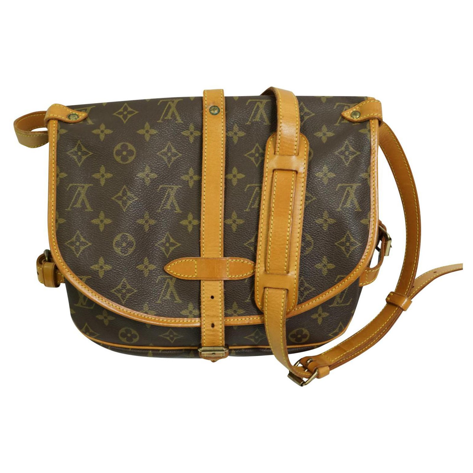 Louis Vuitton Monogram Saumur 30 Crossbody Bag Brown Leather ref