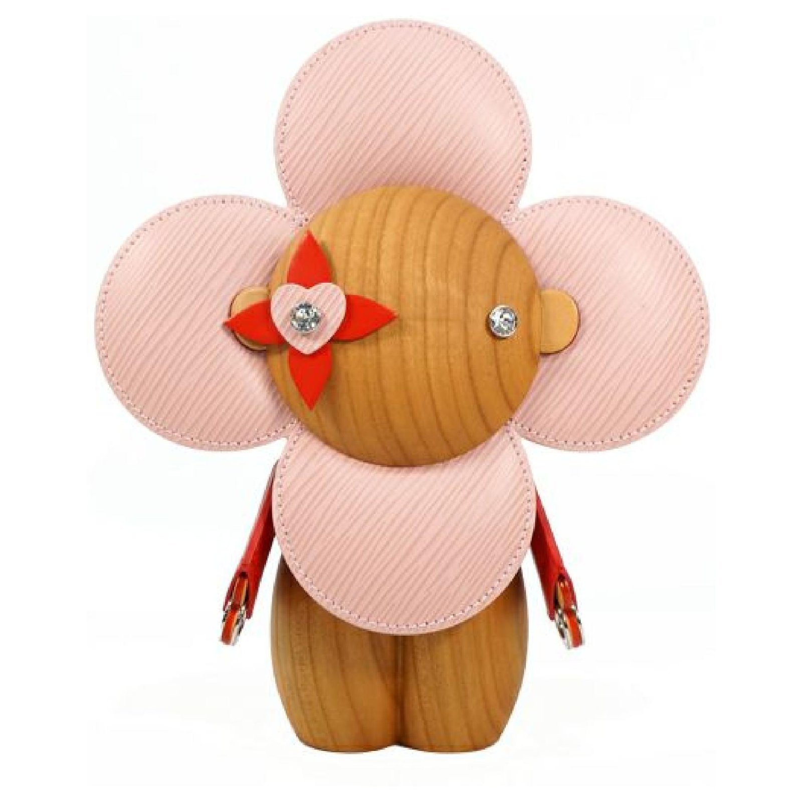 Louis Vuitton Vivienne Titanium Flower Mascot Figurine Doll Interior Object  Wood