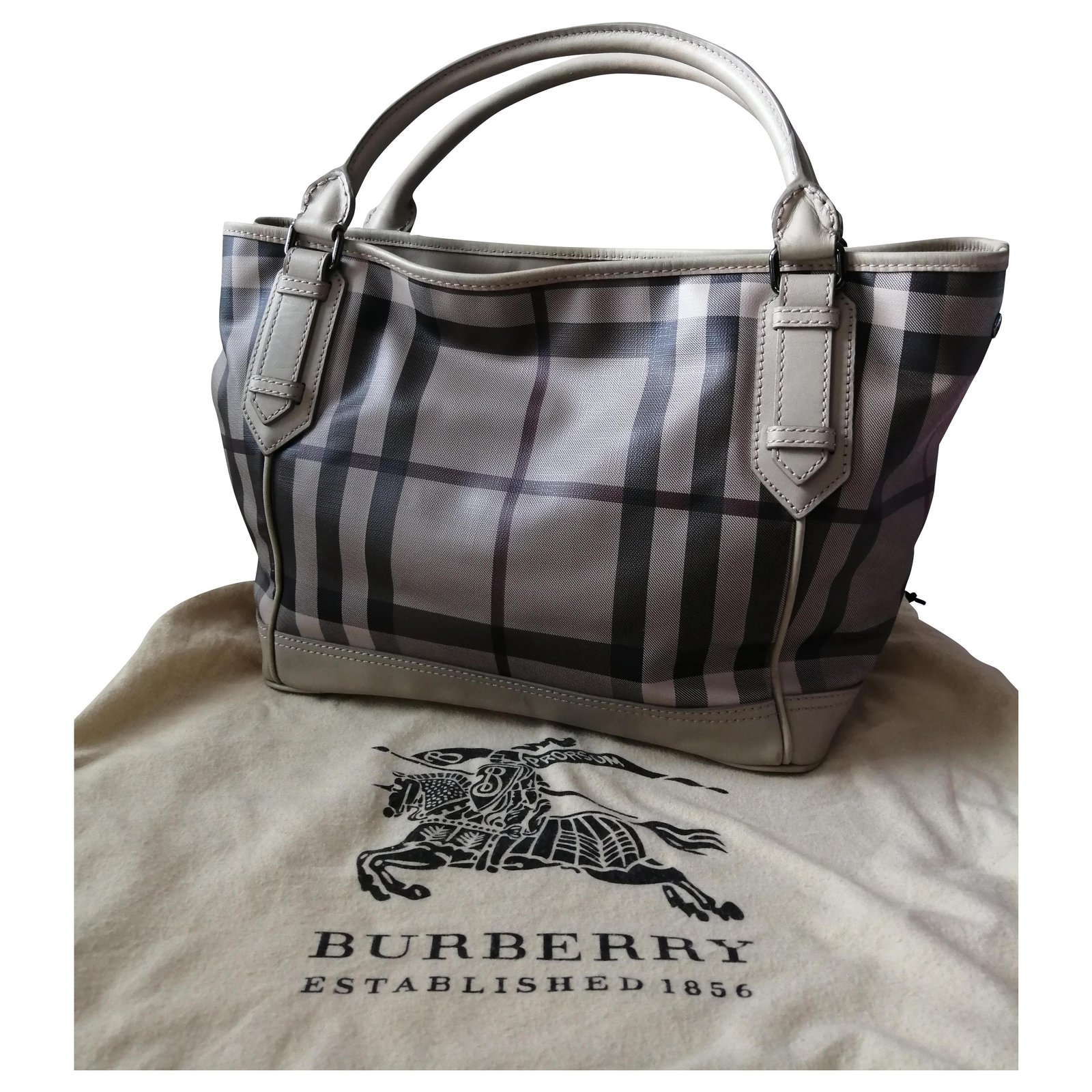 Burberry Smoked Check Tote Bags for Women